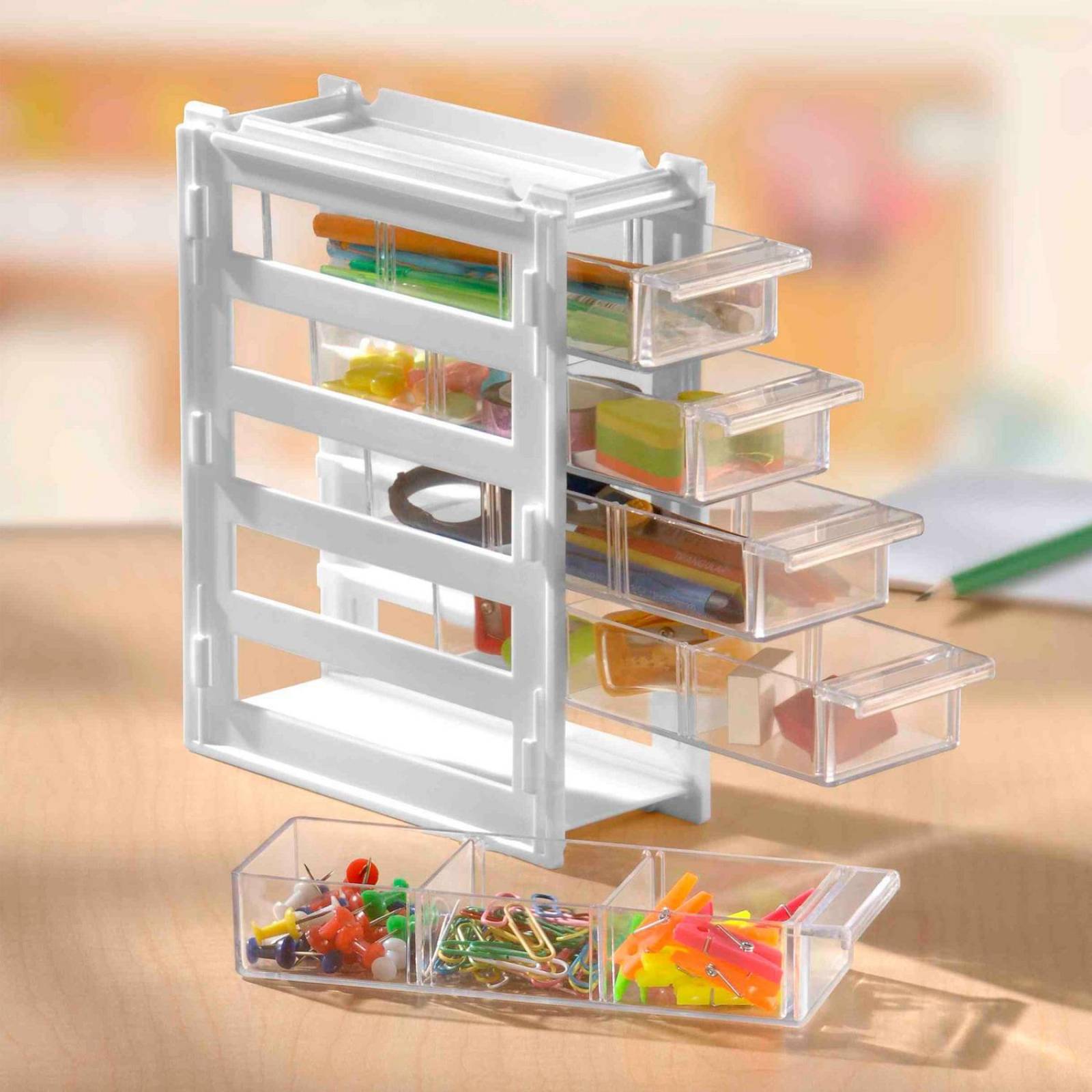 Combo Mini Organizador + Cajonera 3 Niv + Caja 42 Lts