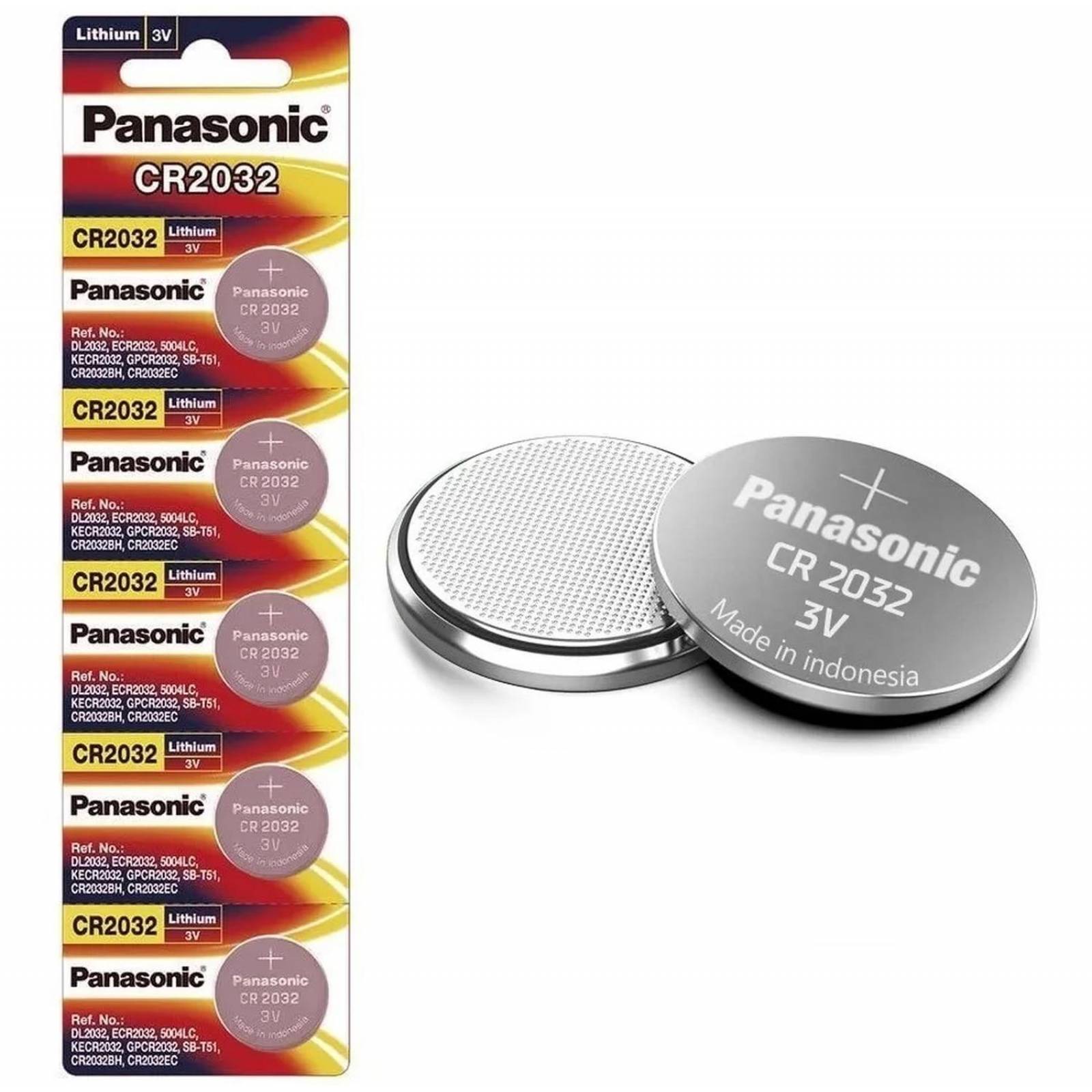  Un paquete (1) (2 pilas) Panasonic CR2032 pila botón