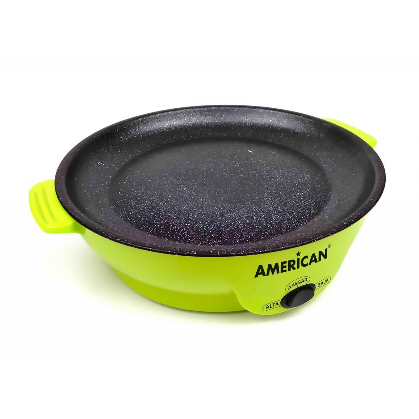 Parrilla Comal Sartén Eléctrico Antiadherente 2 Temp American 6022 