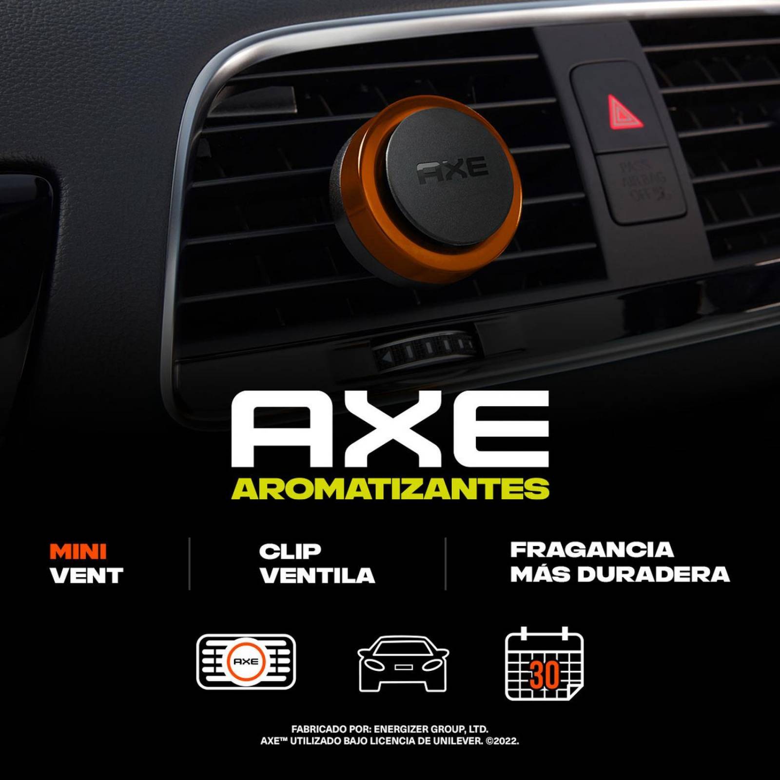 6 Aromatizantes Para Coche Axe Aroma Chocolate Fresco 