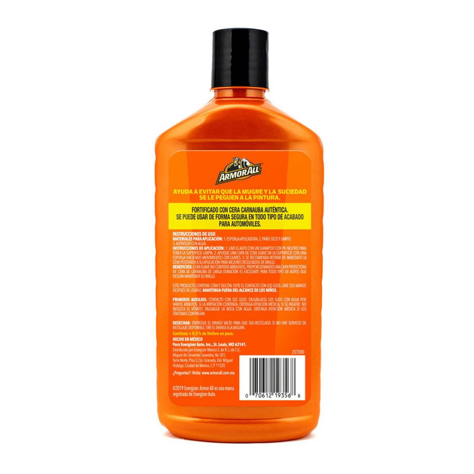 6 Cera Auto Camión Líquida Fácil Aplicación Armor All 500ml 