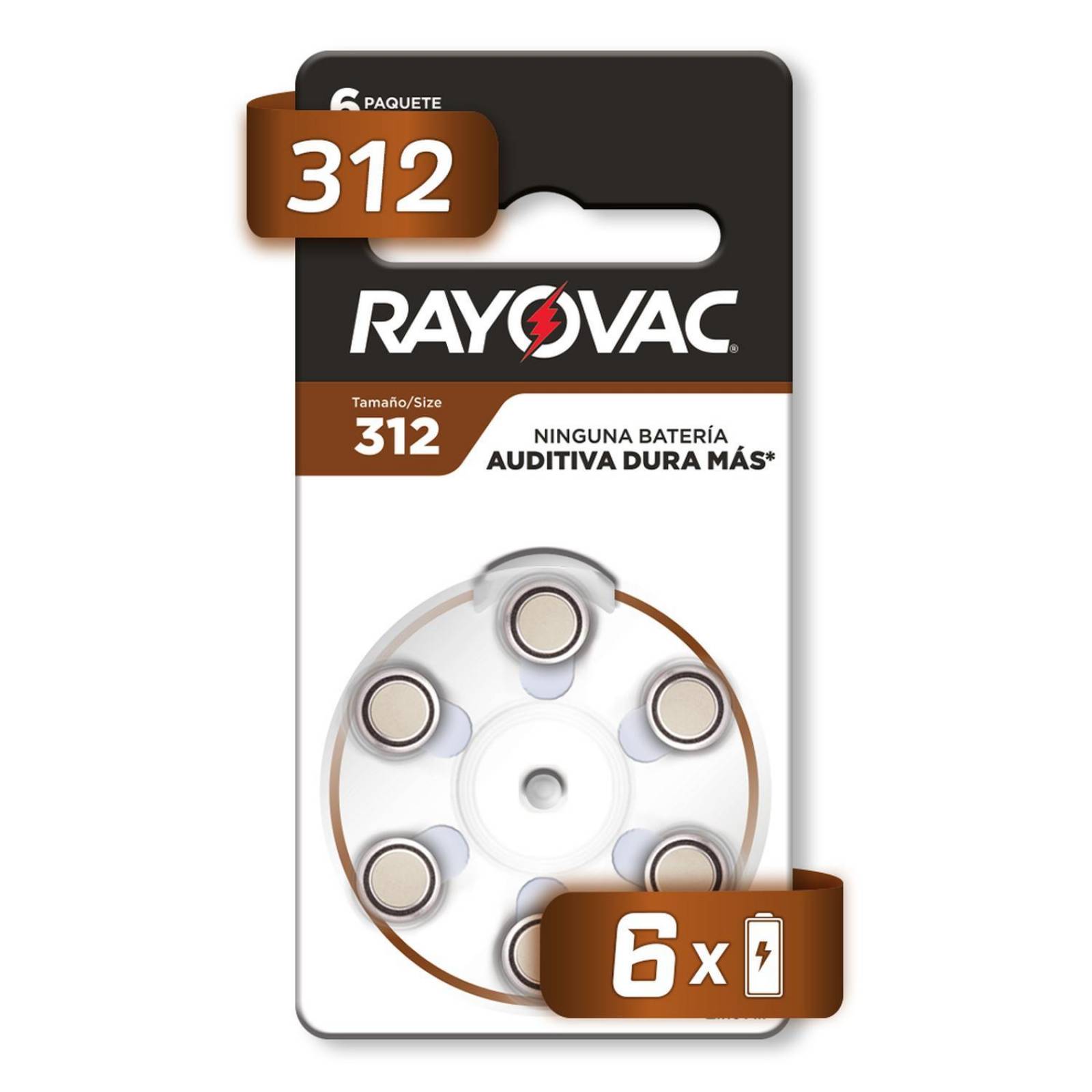 Pila Rayovac Auditiva 312 Extra Con 36 Unidades 1.45v 