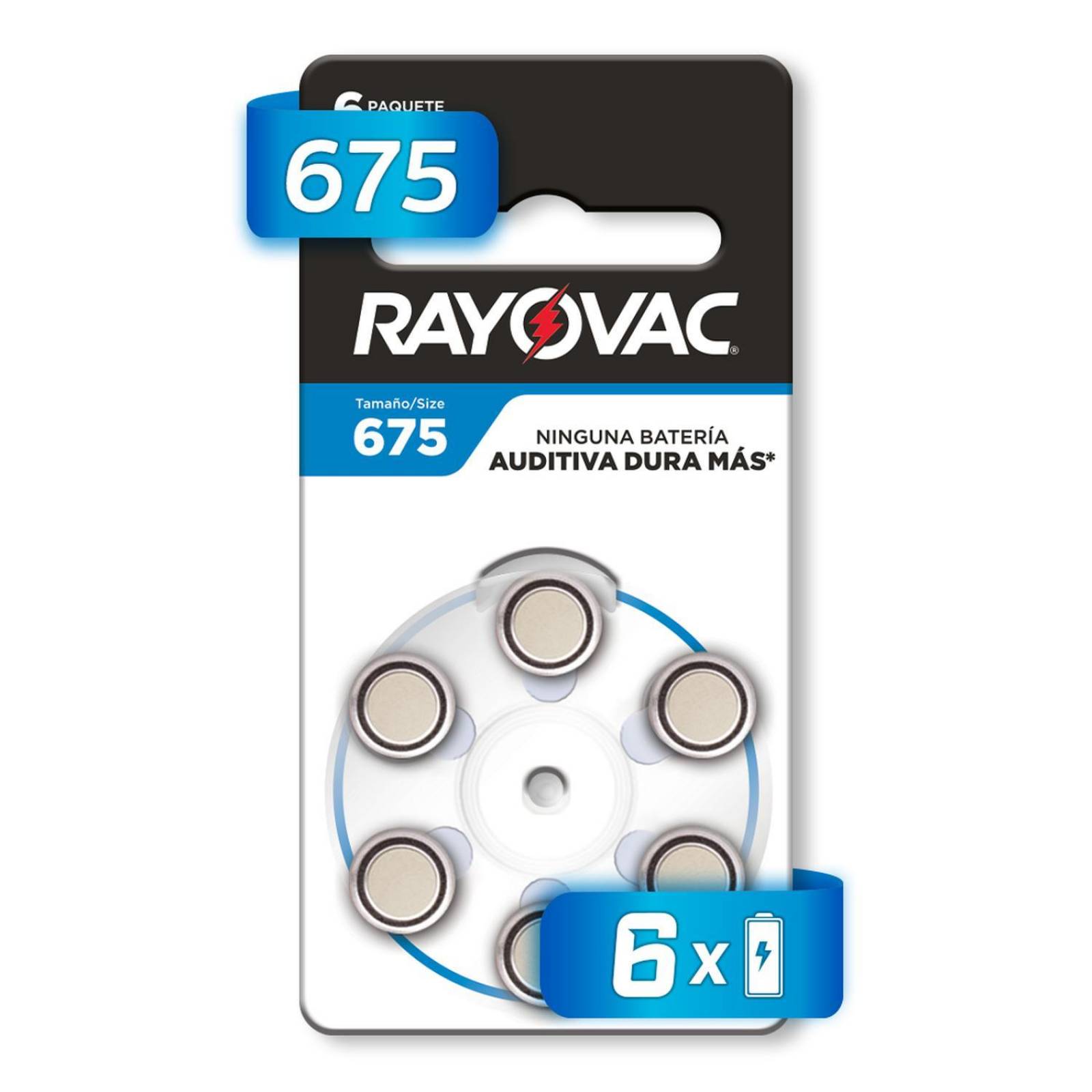 Pila Rayovac Auditiva 675 Extra Con 36 Unidades 1.45v 