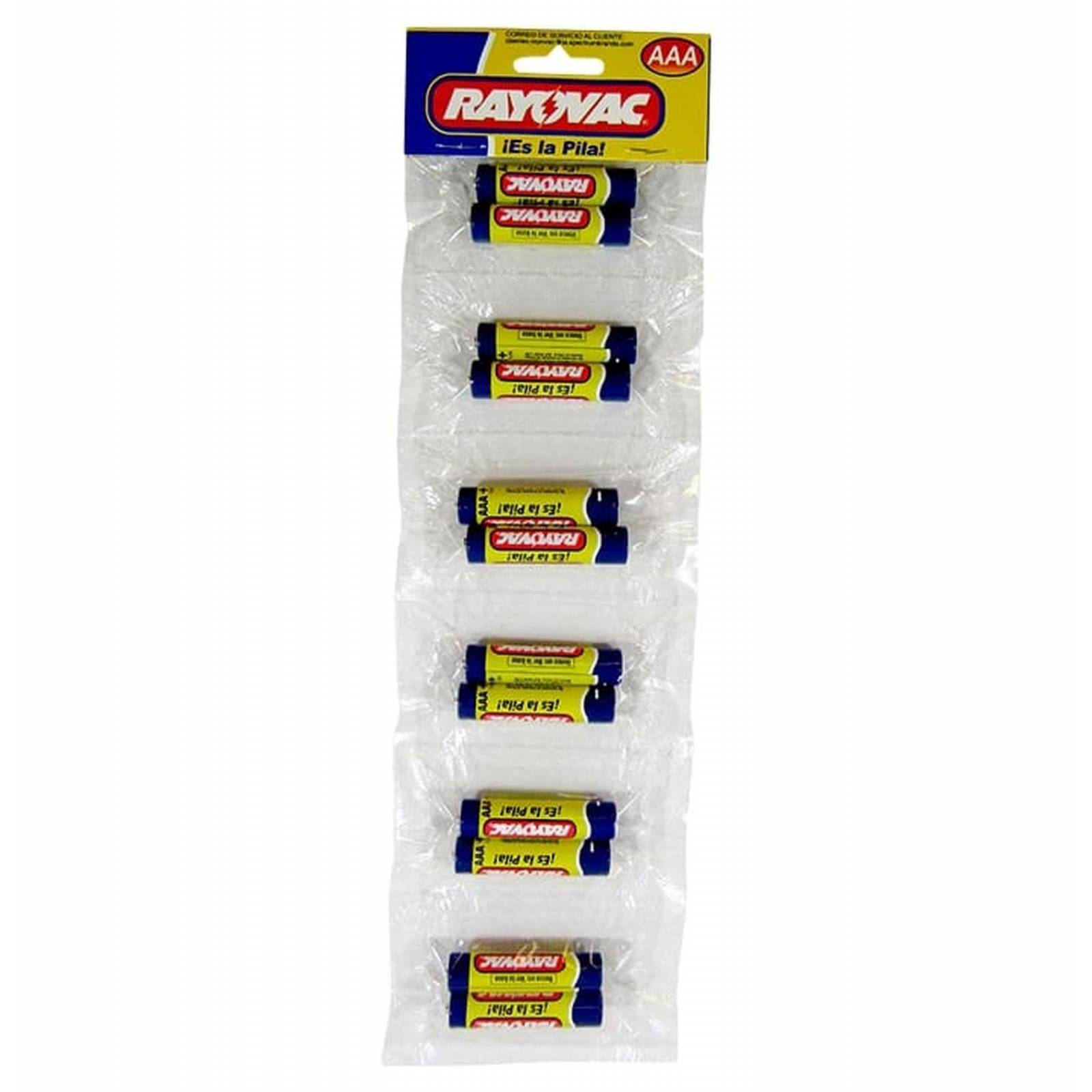 Pila Rayovac Carbon Zinc Aaa Tira Con 144 Unidades 1.5v .