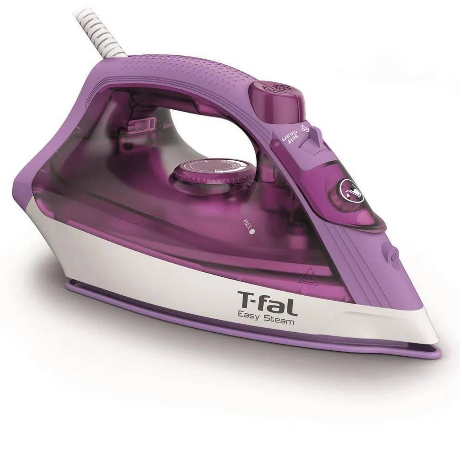 Plancha De Vapor Fv1953x0 T-Fal Easy Sistem Ceramica Lila