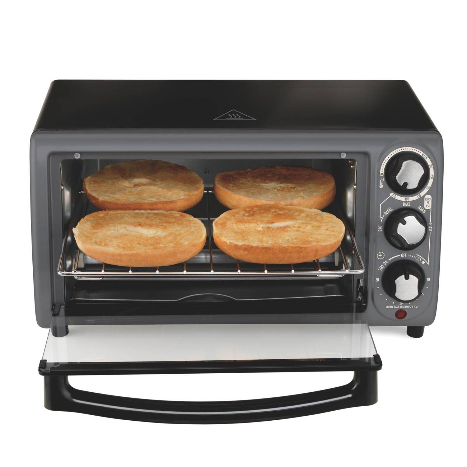 Horno Tostador Hamilton Beach 31148f 4 Rebanadas Negro Gris 