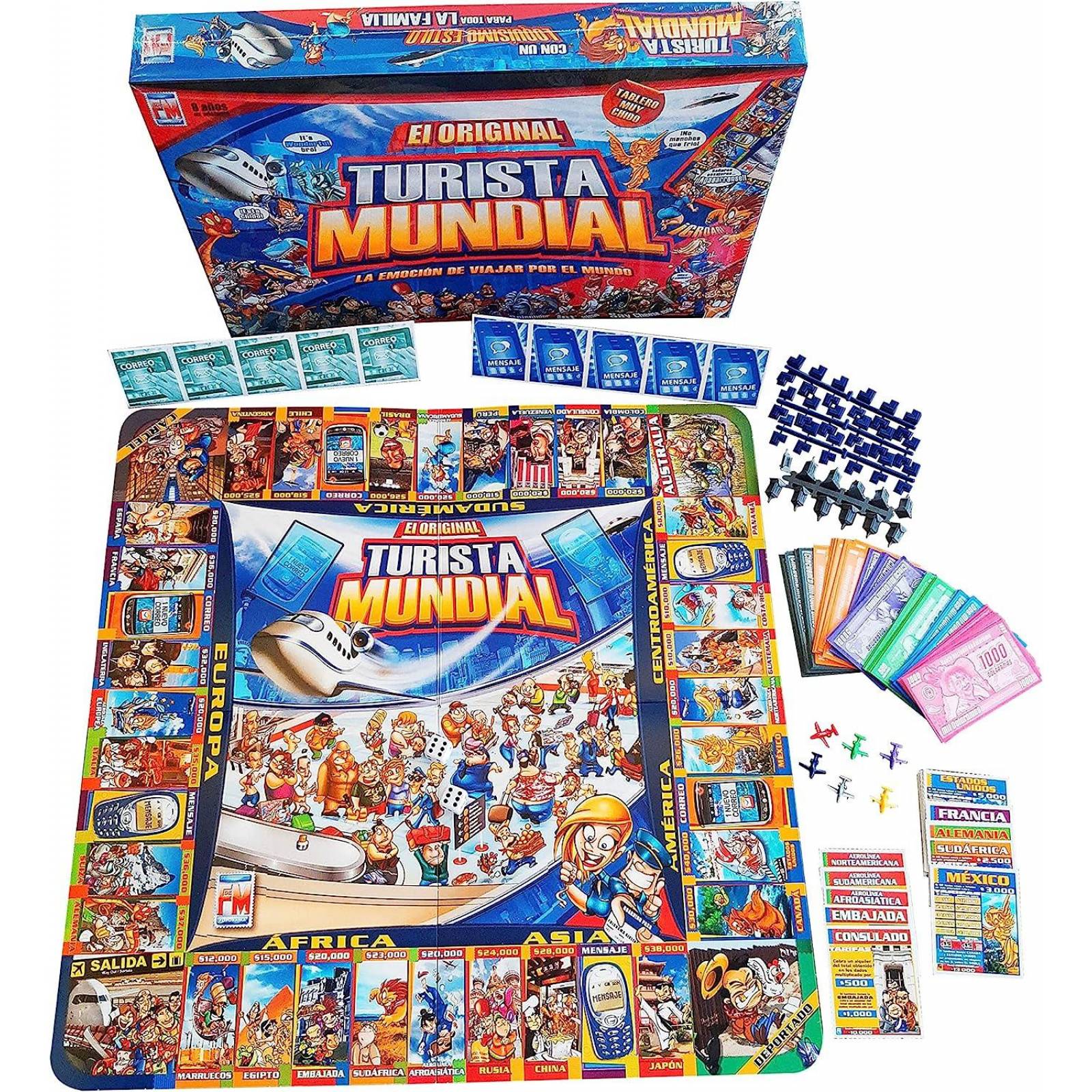 JUEGO DE MESA TURISTA MUNDIAL CLASICO 