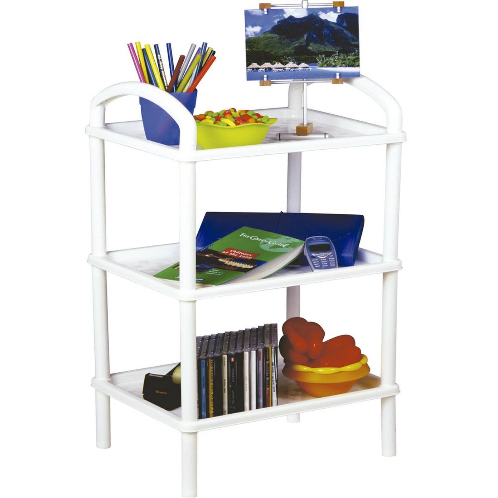 Estante Mesita Organizador Rectangular 3 Niveles 40x30x70cm
