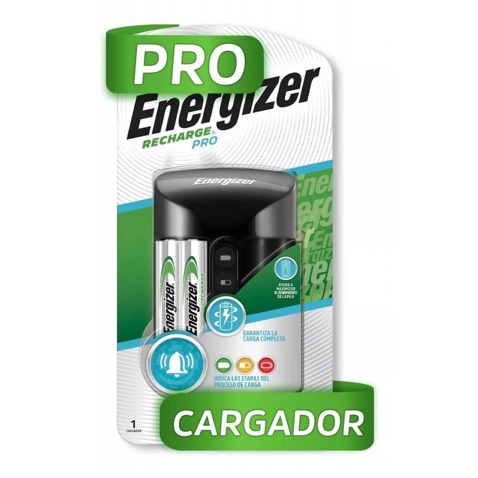  Energizer - Cargador de batería recargable AA y AAA (recarga  Pro) con 4 pilas recargables AA NiMH : Salud y Hogar
