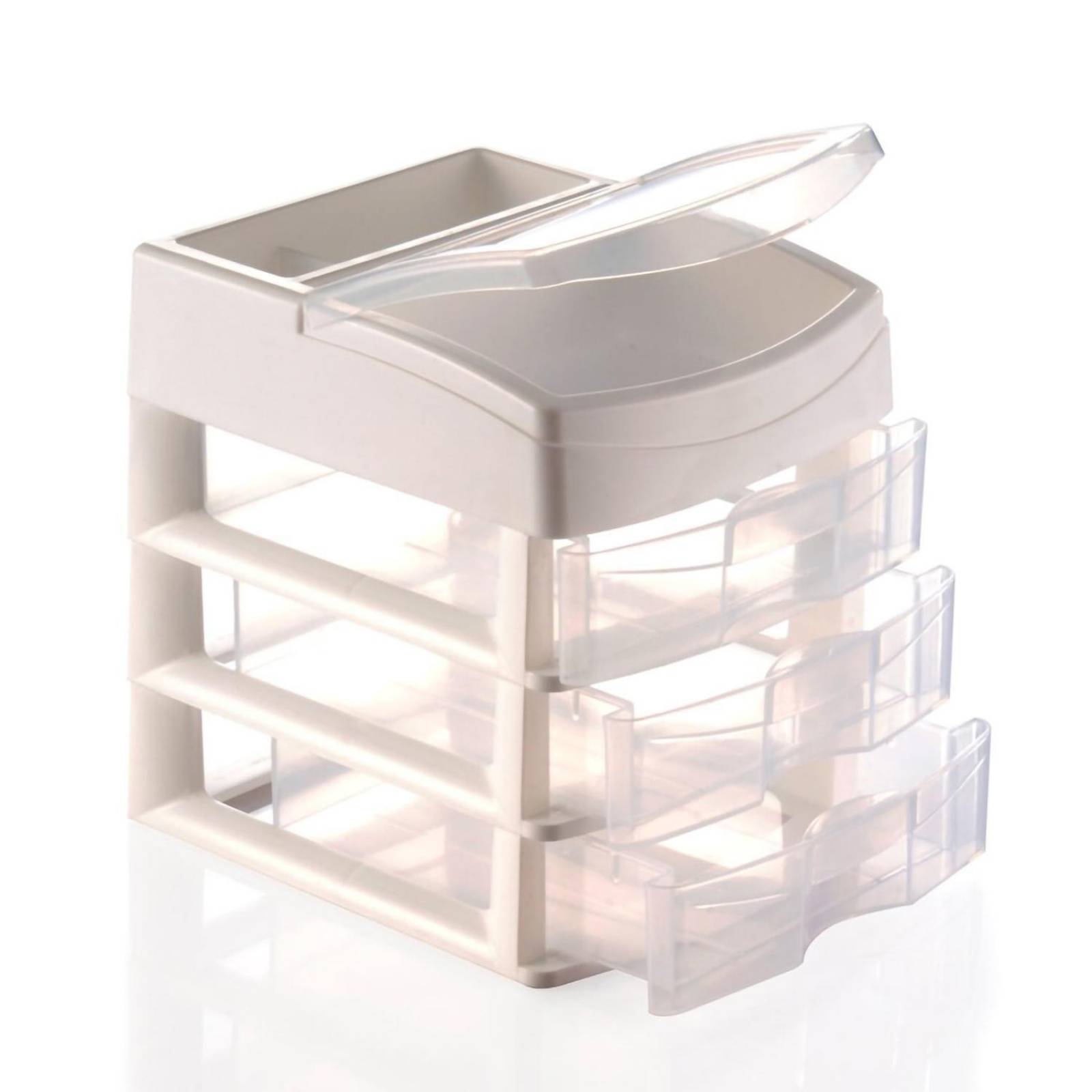 Mini Organizador + Cajonera + Caja Transparente 42 Lt