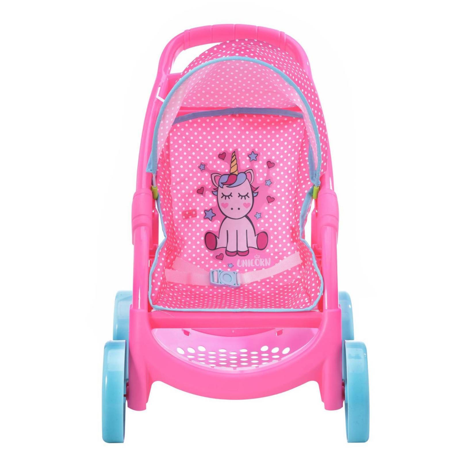 Carriola Mecedora Y Cuna Para Muñecas Prinsel Unicornio 