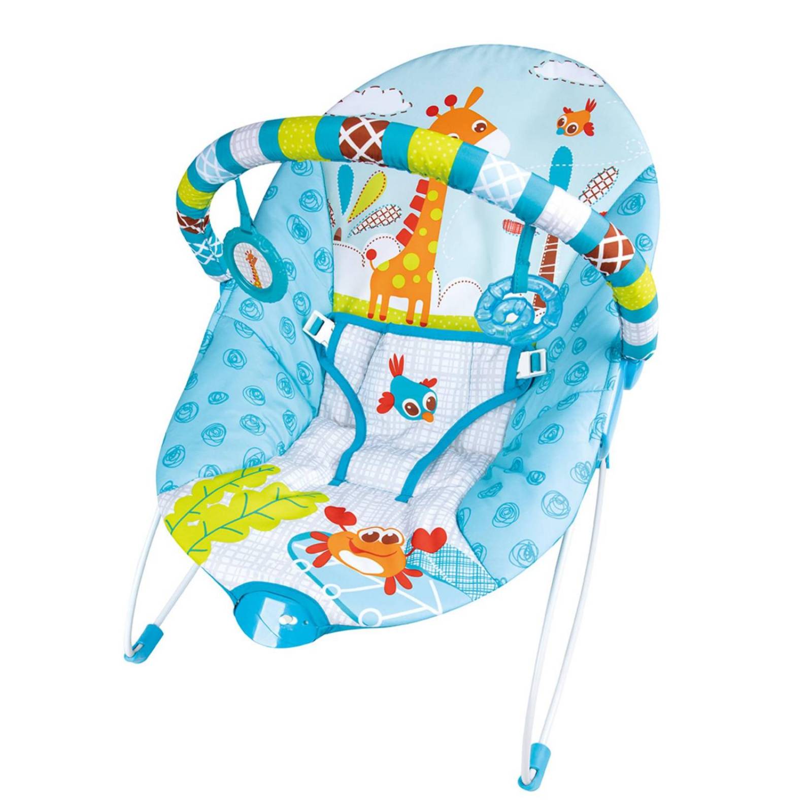 SILLA MECEDORA VIBRADORA BEBE BOUNCER PRINSEL ANIMALITOS8512 