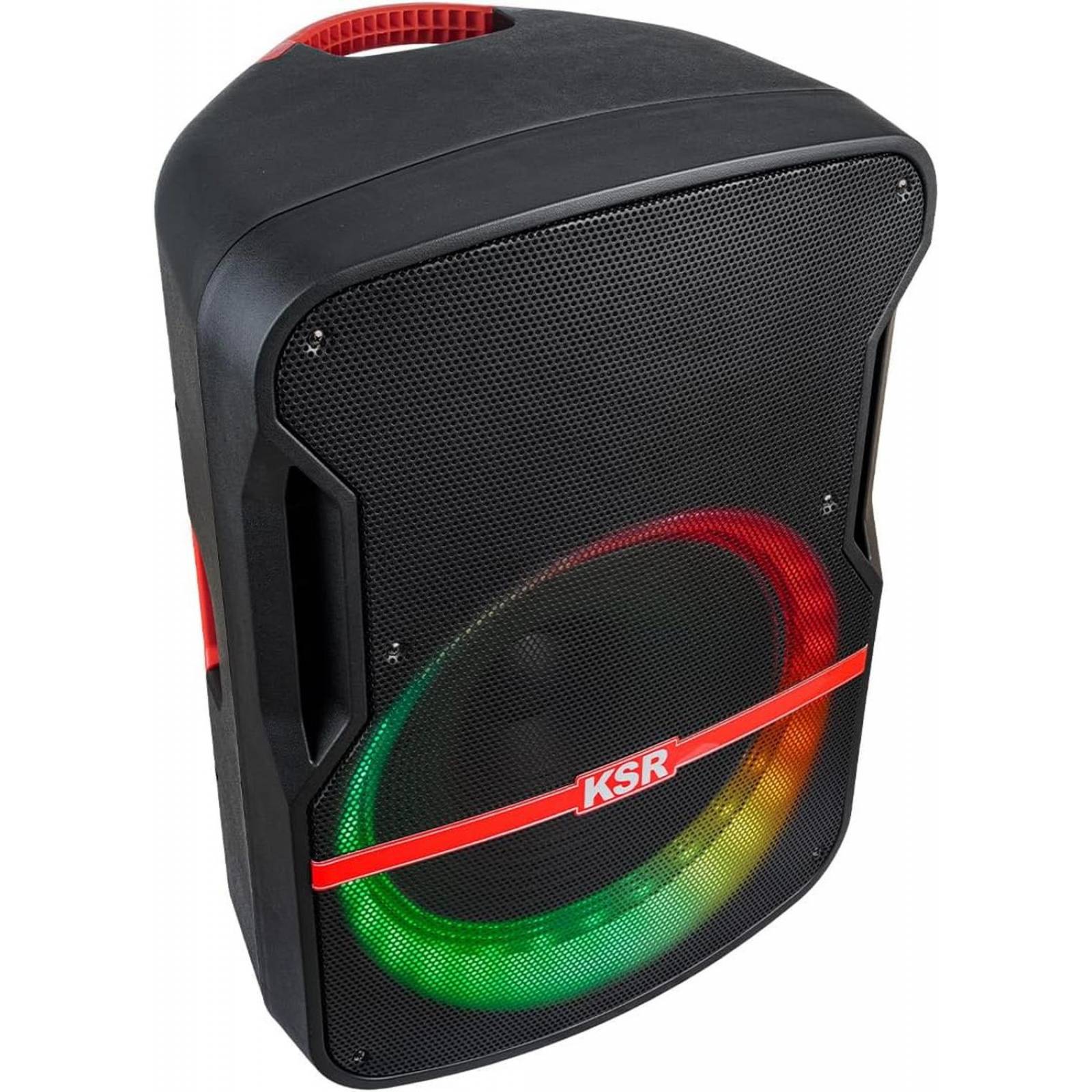 Bafle Bocina Recargable Kaiser 15 Plg Tripie Microfono Leds Msa7515 