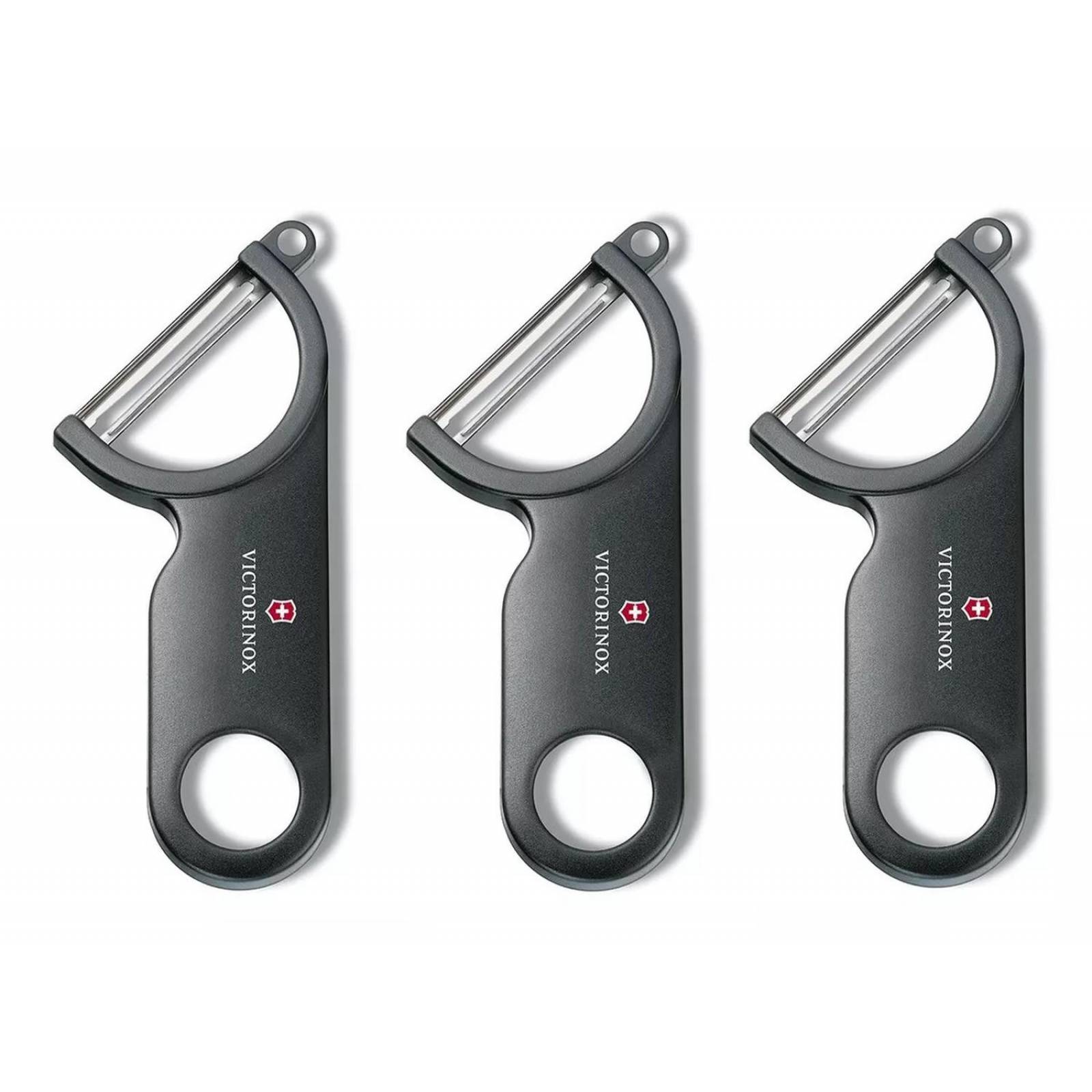 Set De 3 Peladores De Papas Negros Victorinox - Pelapapas 