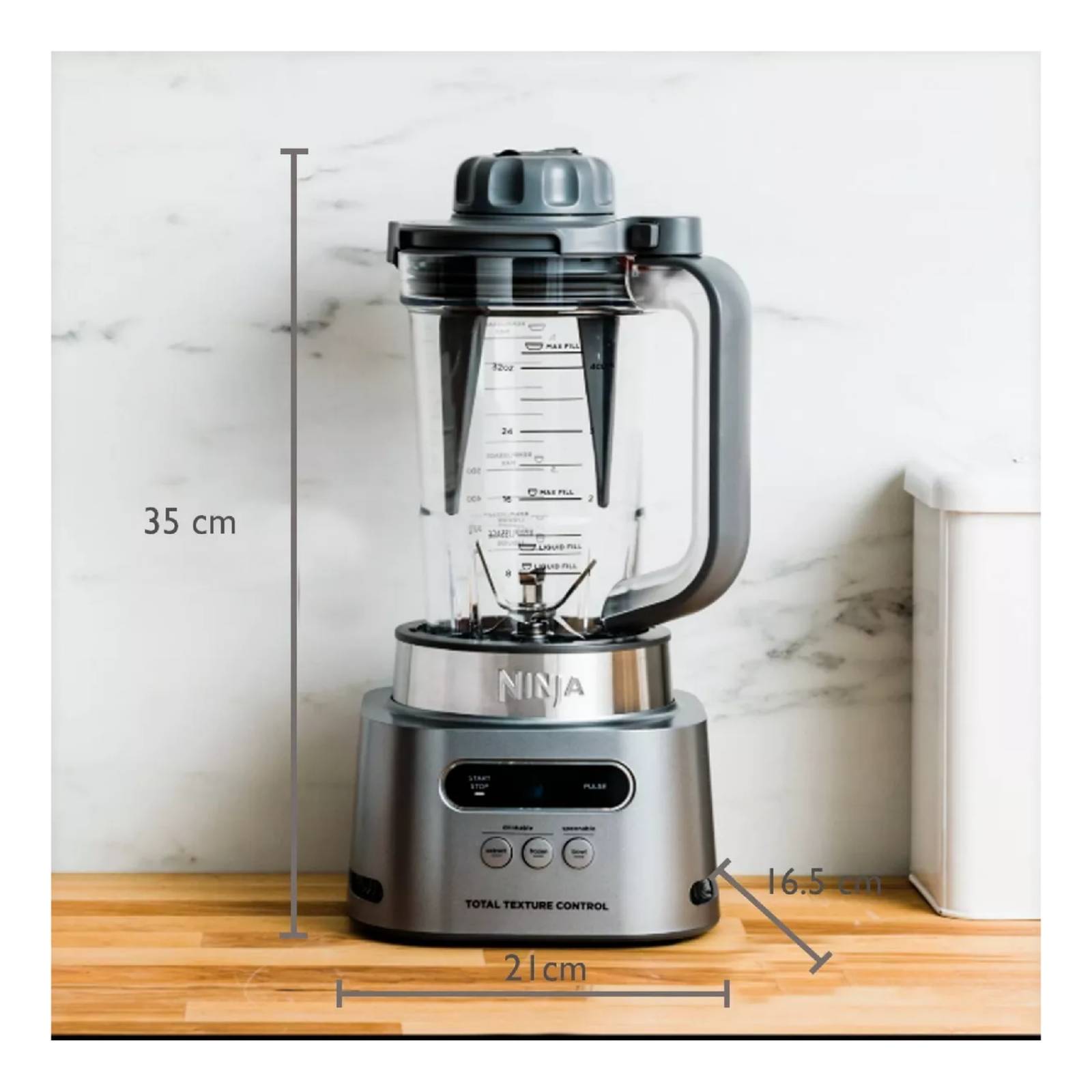 Licuadora Ninja Ss150 Duo Alta Potencia 5 Velocidades Gris 