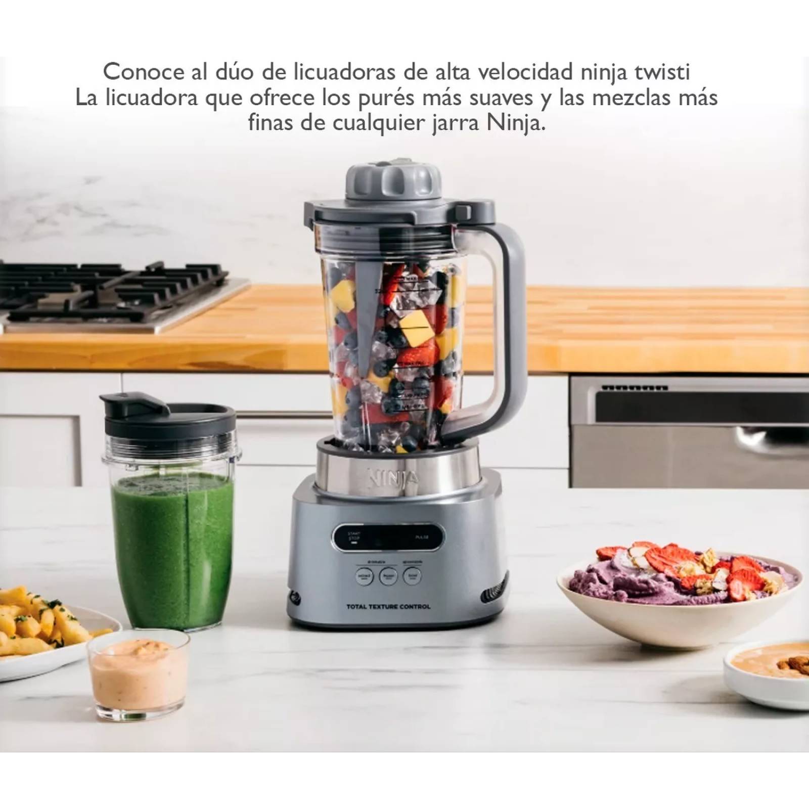 Licuadora Ninja Ss150 Duo Alta Potencia 5 Velocidades Gris 
