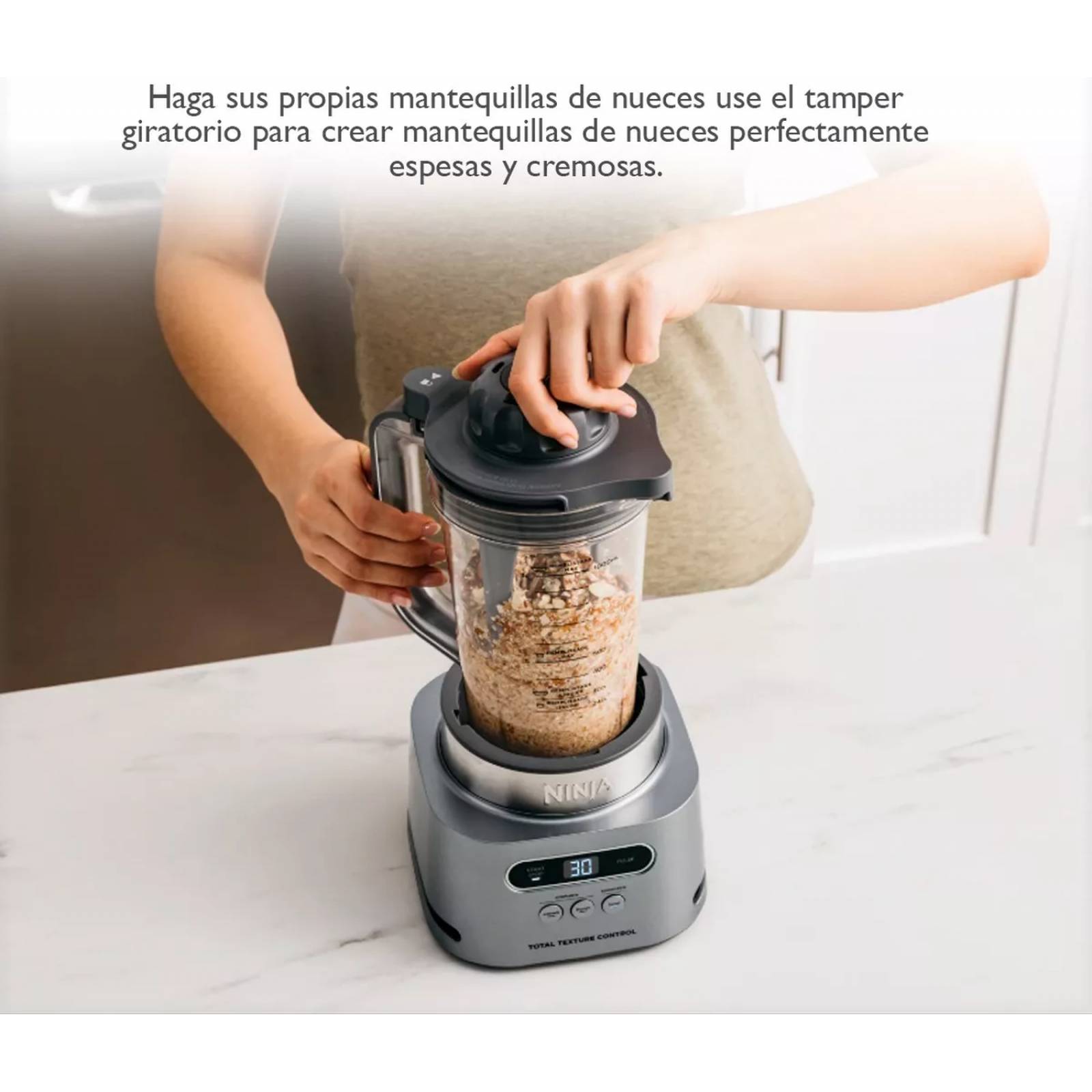 Licuadora Ninja Ss150 Duo Alta Potencia 5 Velocidades Gris 