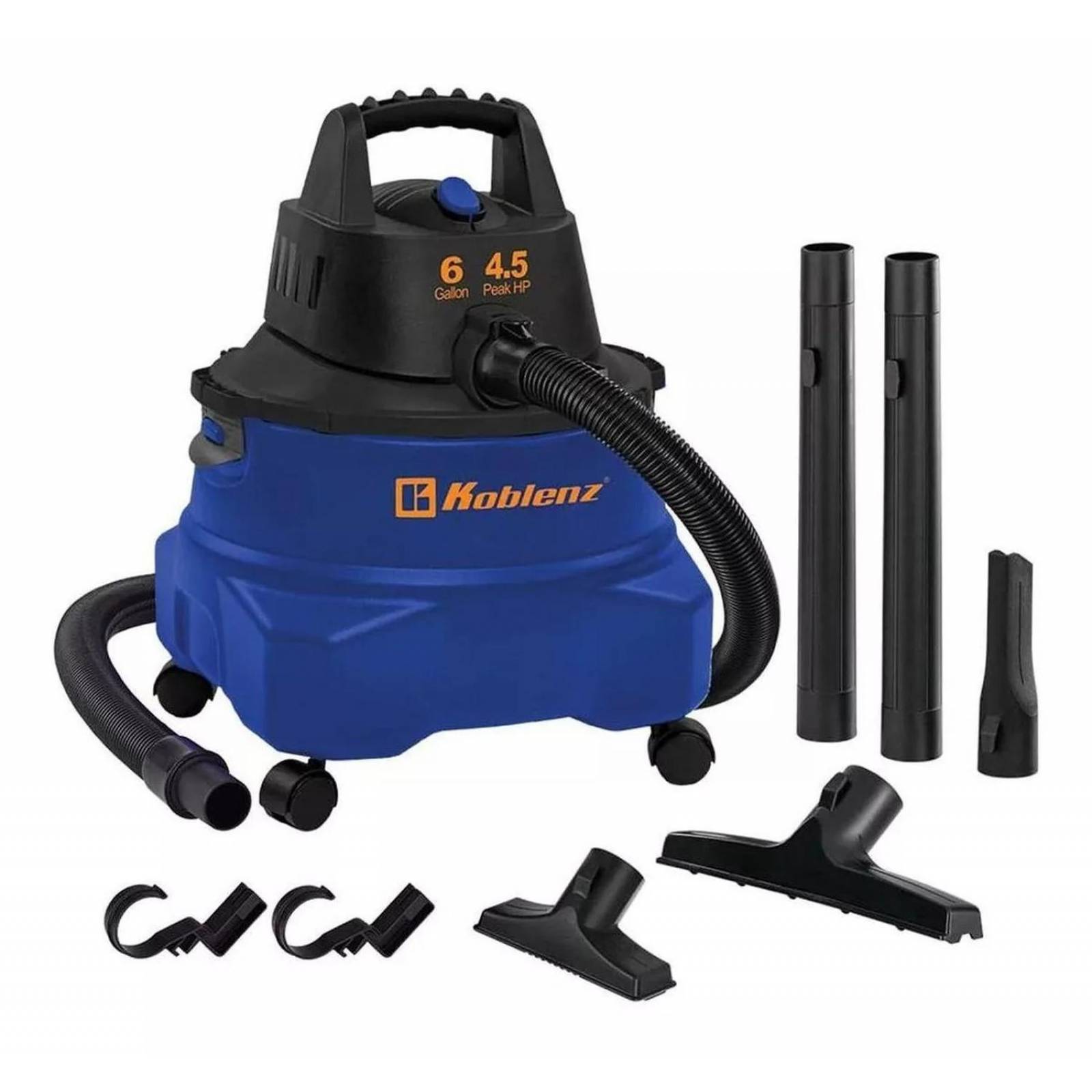ASPIRADORA KOBLENZ WD-6 SECO Y MOJADO CAP 6 GAL 4.5HP 
