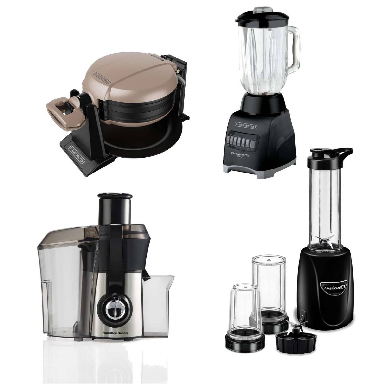 Combo Extractor Nutri Procesador Licuadora Y Waflera