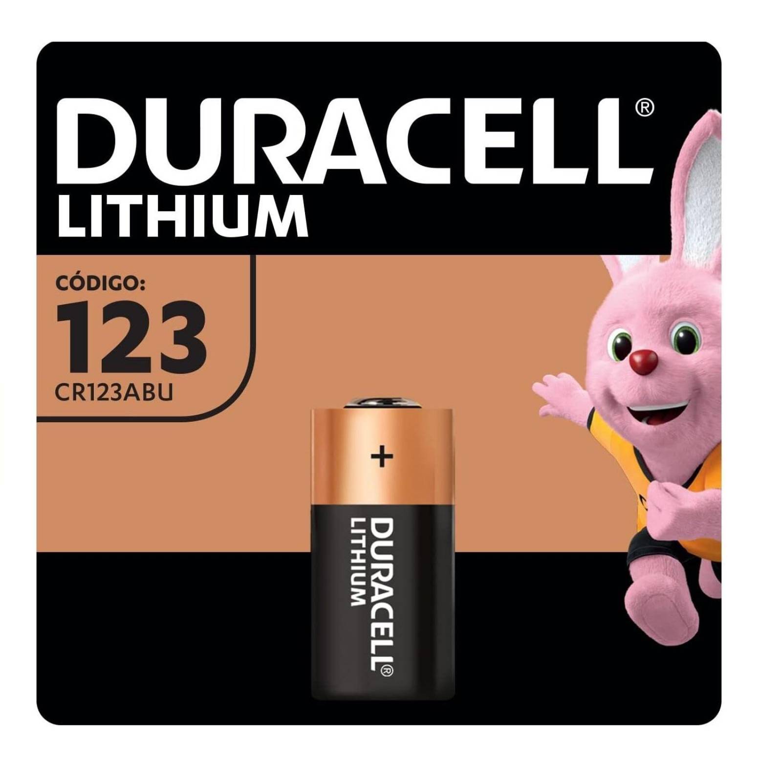 PILA DURACELL CR123 3V 1 UNIDAD NO RECARGABLE