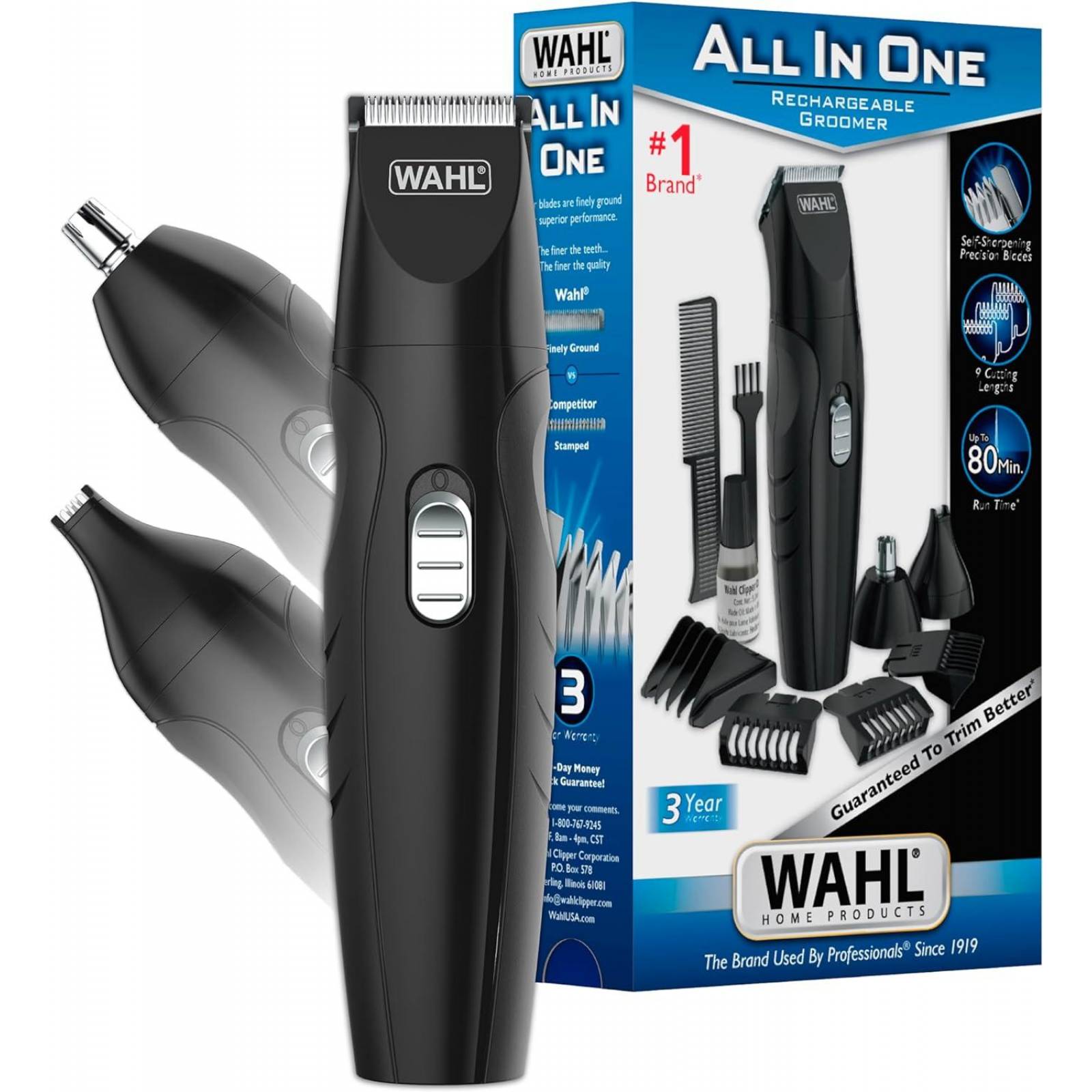 CORTADORA Y RECORTADORA PELO WAHL 09685-200 TODO EN UNO 