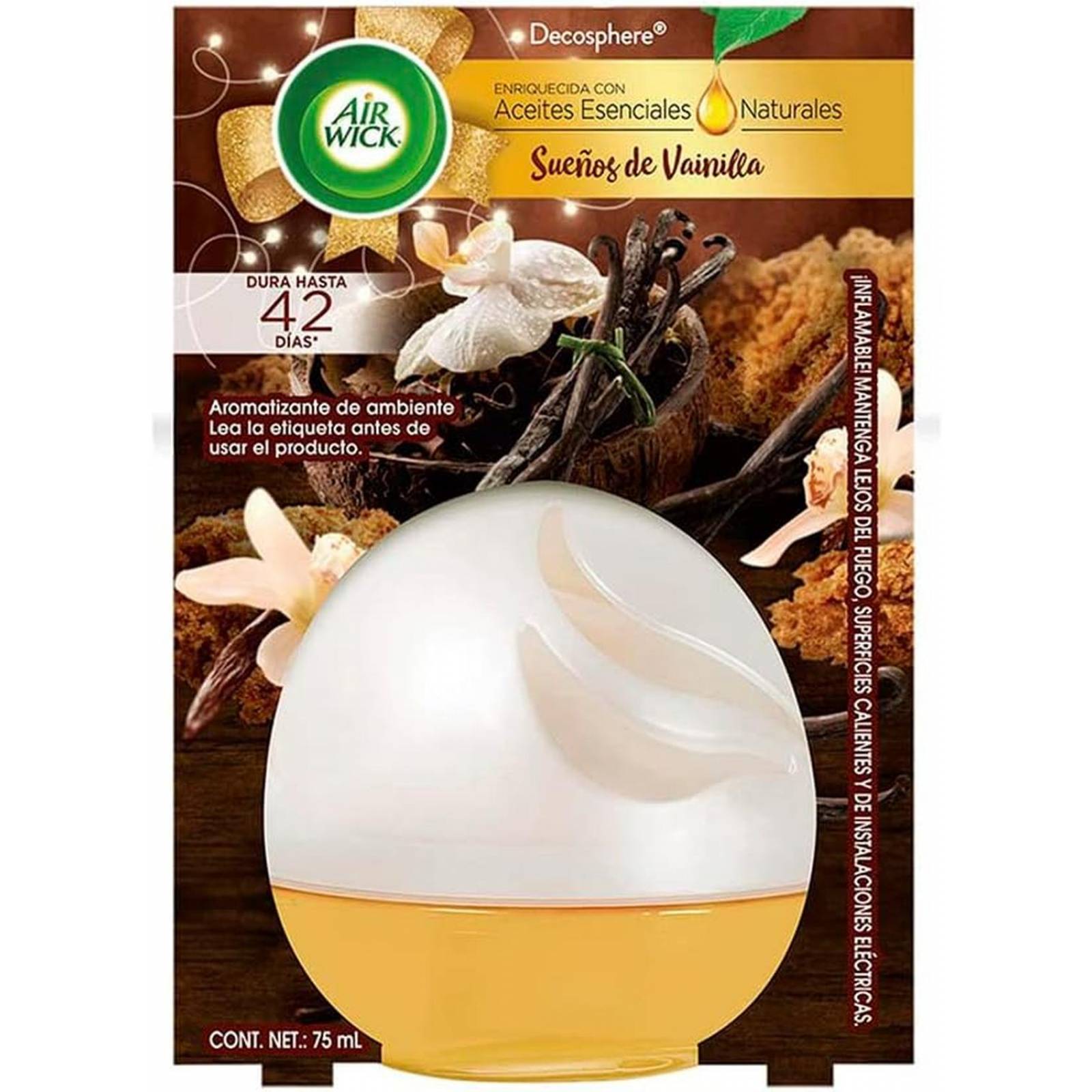 6 AROMATIZANTES AMBIENTAL AROMA VAINILLA ORQUIDEA 75ML 