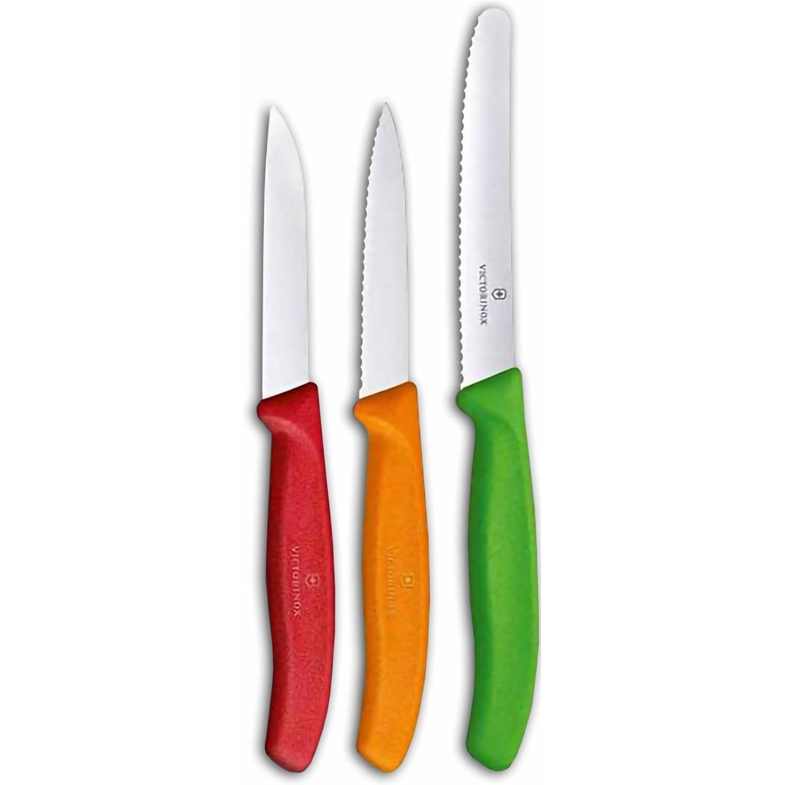 JUEGO 3 CUCHILLOS VICTORINOX PARA CORTAR PELAR FILO 
