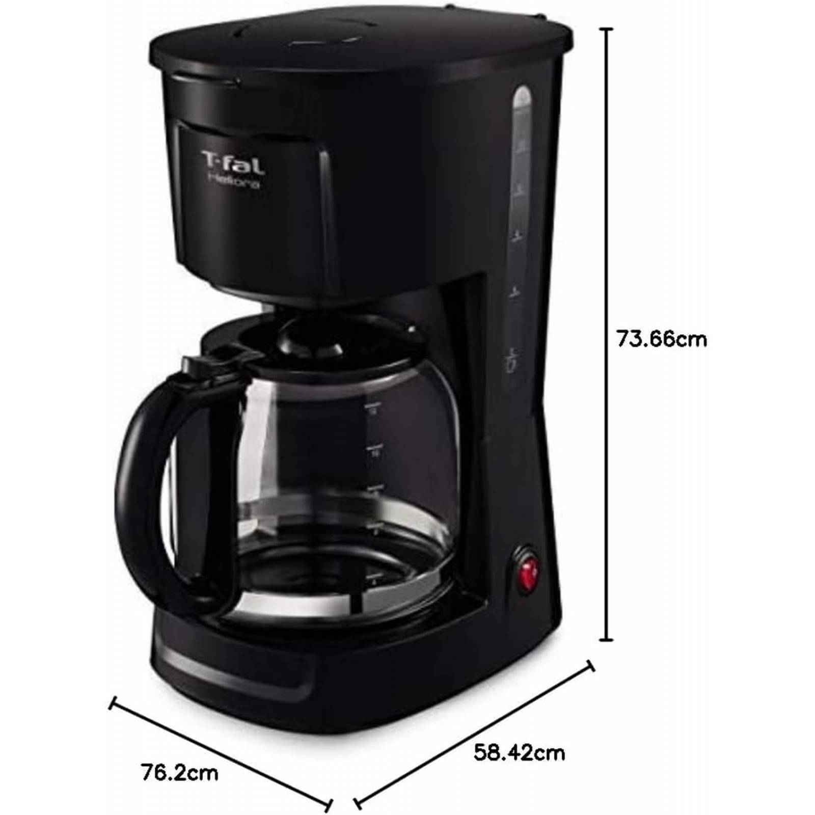 CAFETERA T-FAL HELIORA 12 TAZAS CM1408MX FILTRO PERMANENTE 