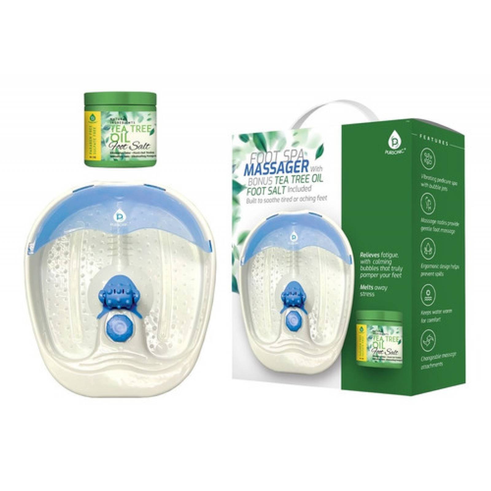 Tina De Hidromasaje De Pies Tipo Spa Con Sales Especiales