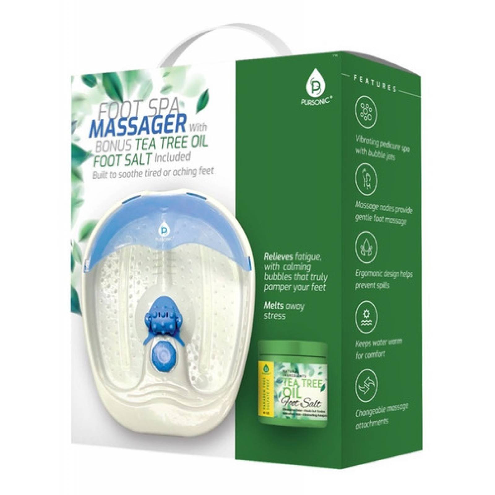 Tina De Hidromasaje De Pies Tipo Spa Con Sales Especiales