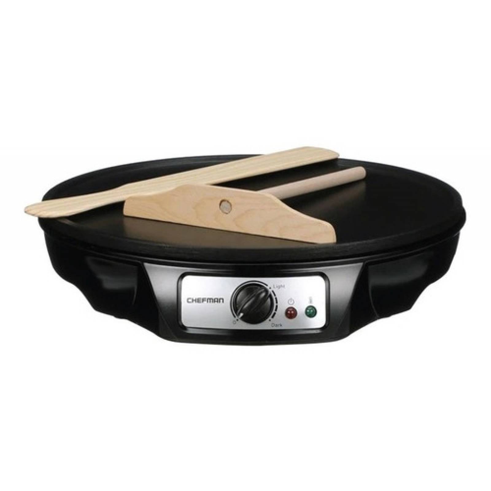 Crepera Eléctrica Chefman Antiadherente 12pul Sartén Redondo