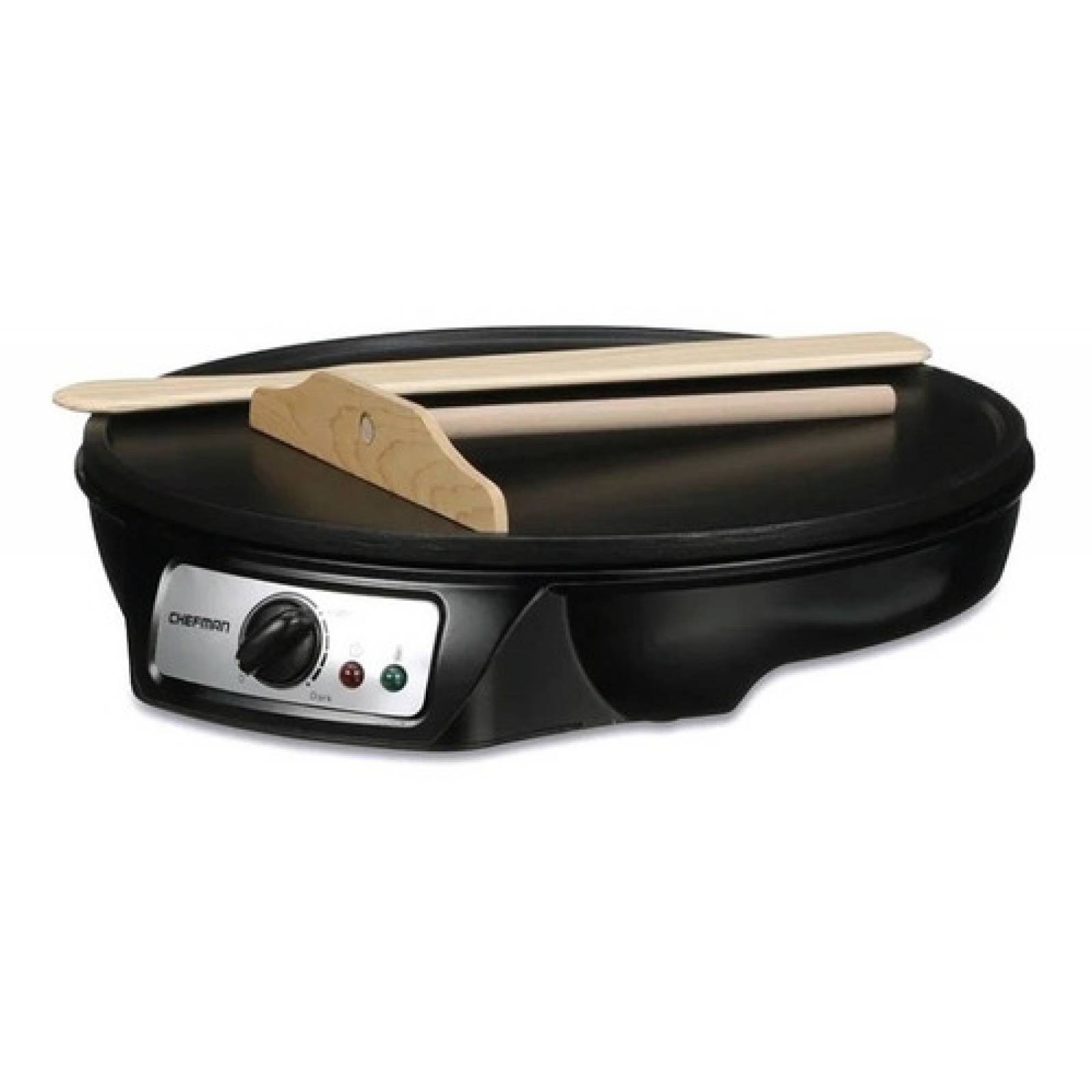 Crepera Eléctrica Chefman Antiadherente 12pul Sartén Redondo