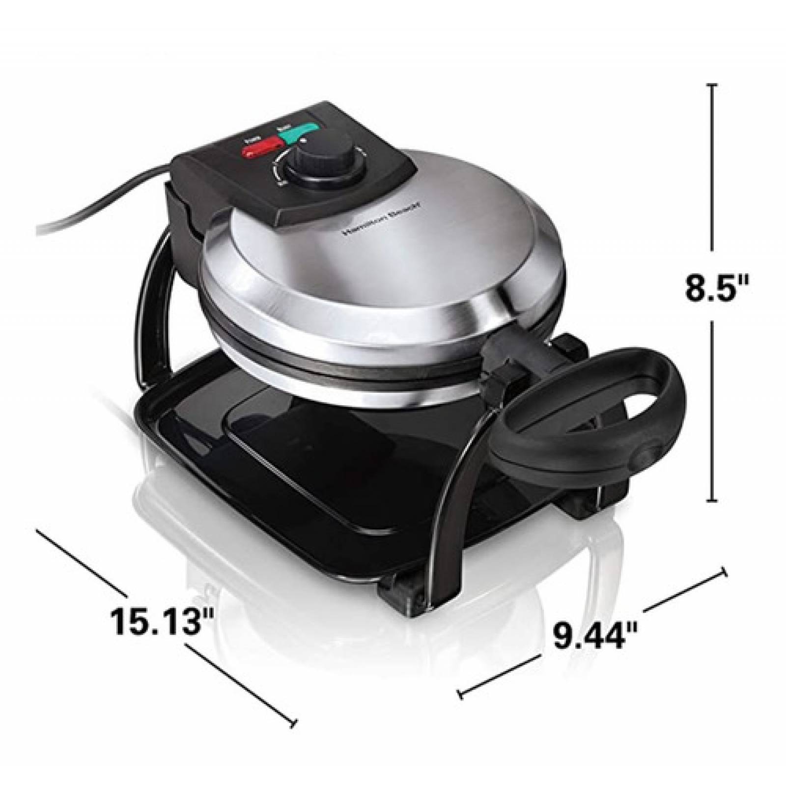 Waflera Tipo Belga Hamilton Beach Giratoria Acero Inoxidable