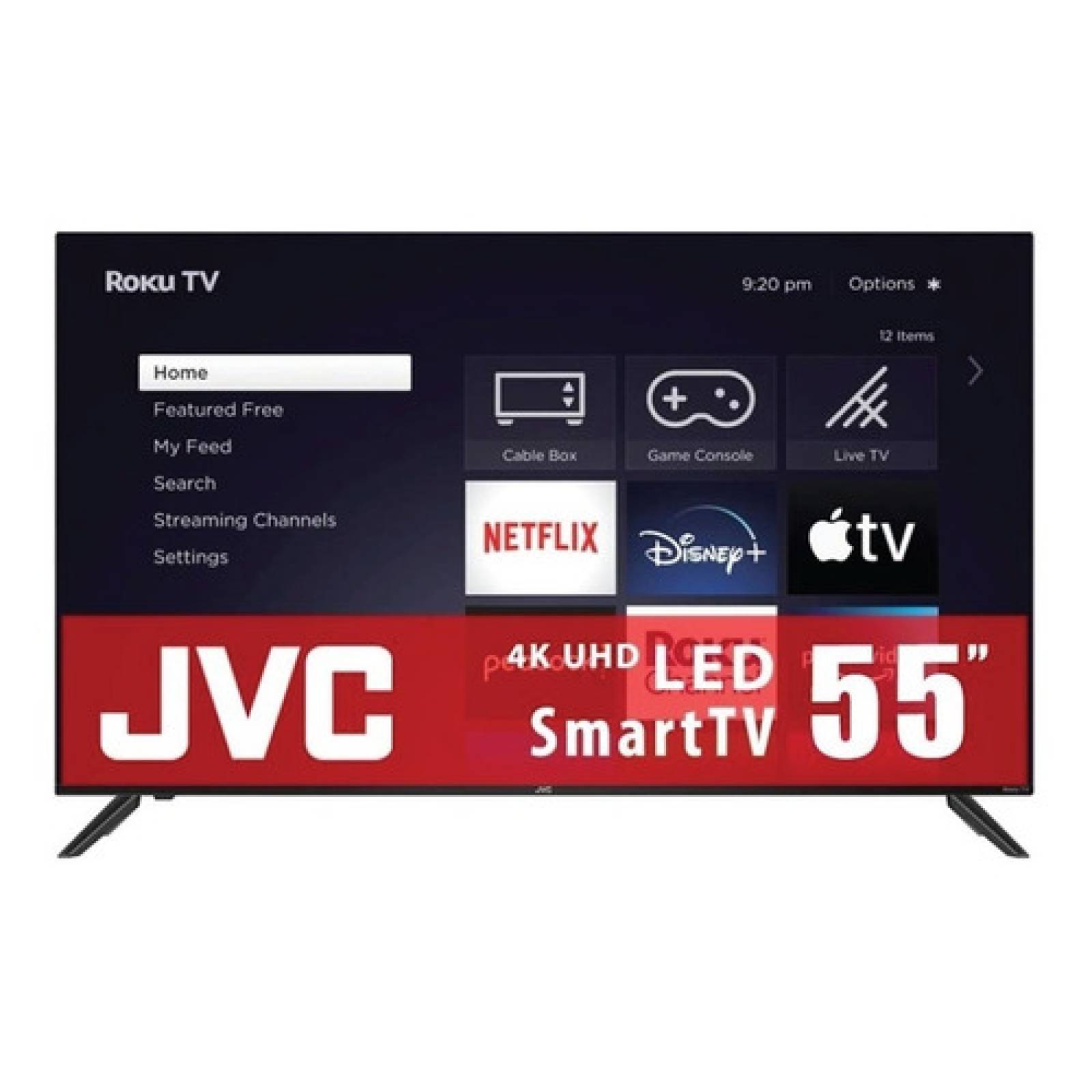 Smart Tv 55 Pulgadas Jvc Pantalla Led 4k Roku Tv Usb Hdmi
