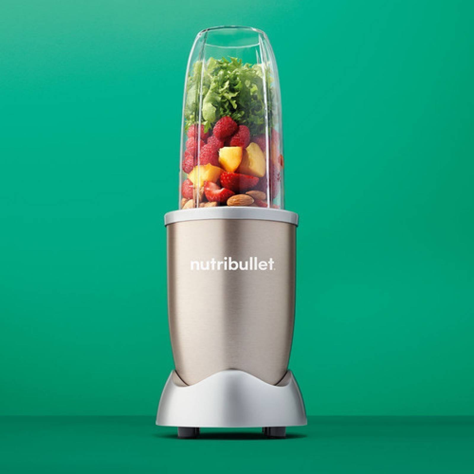 Nutribullet 900w Rose Gold Pulverizador Alimentos 10 Acc