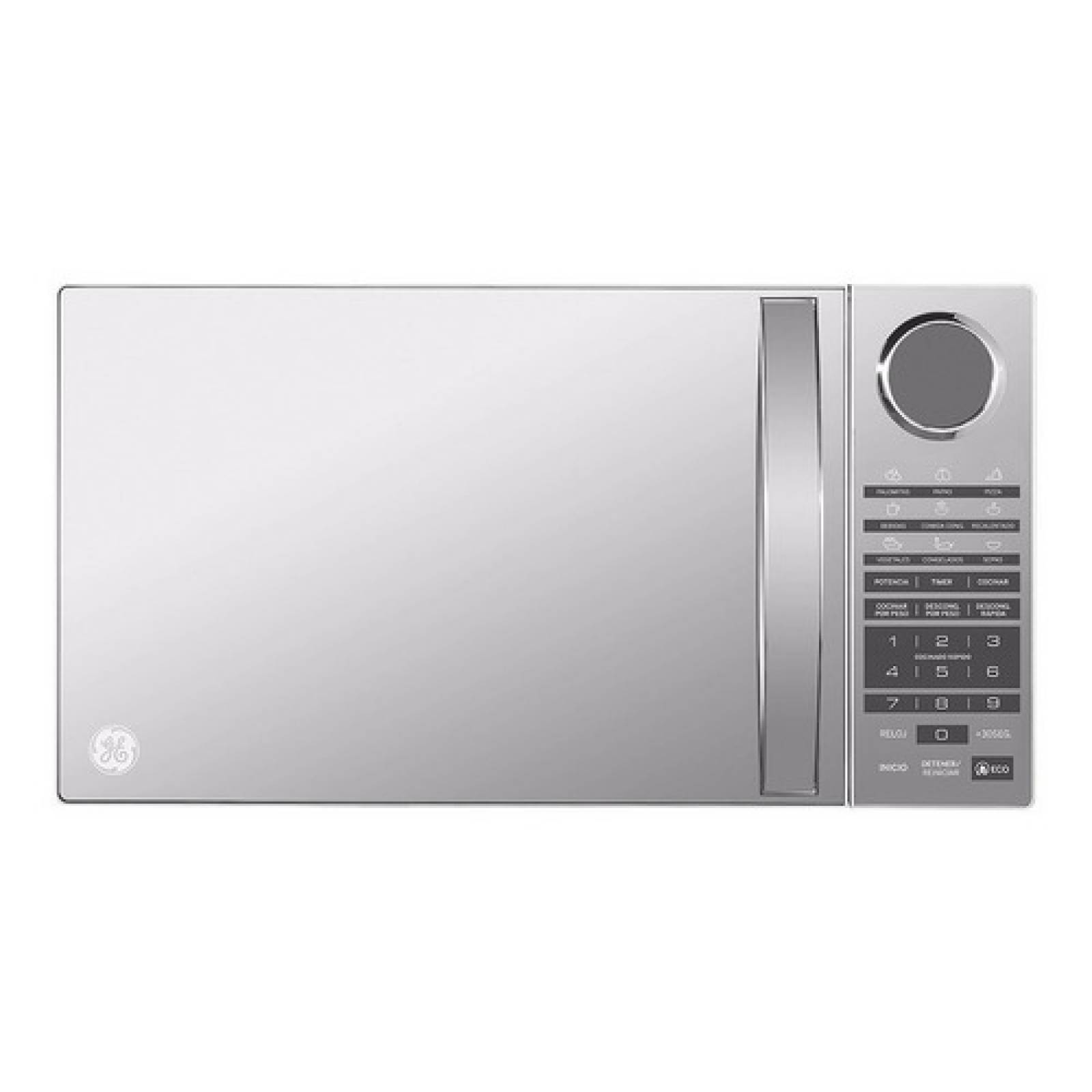 Horno De Microondas Ge 0 9 Pies Cúbicos Efecto Espejo 120v