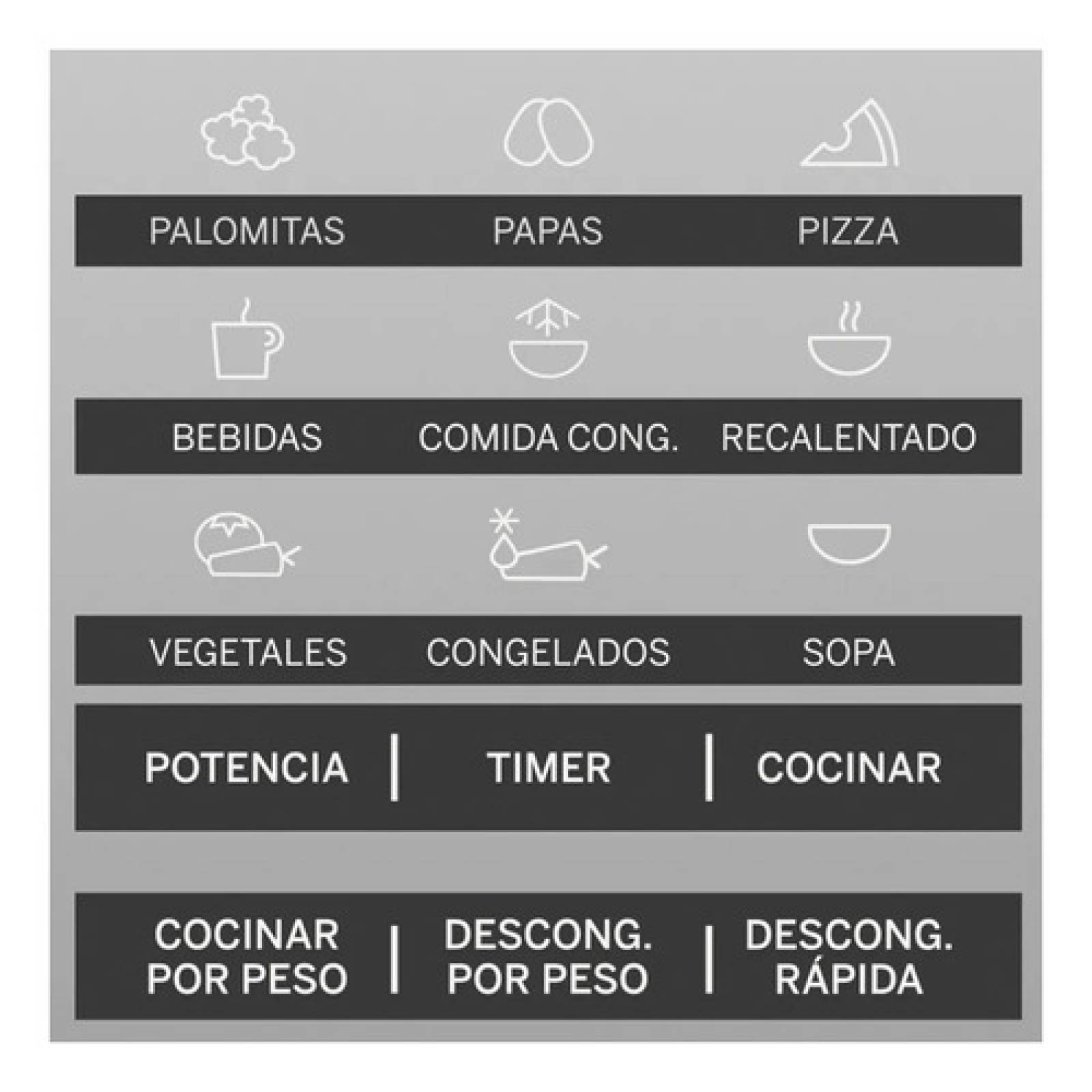 Horno De Microondas Ge 0 9 Pies Cúbicos Efecto Espejo 120v