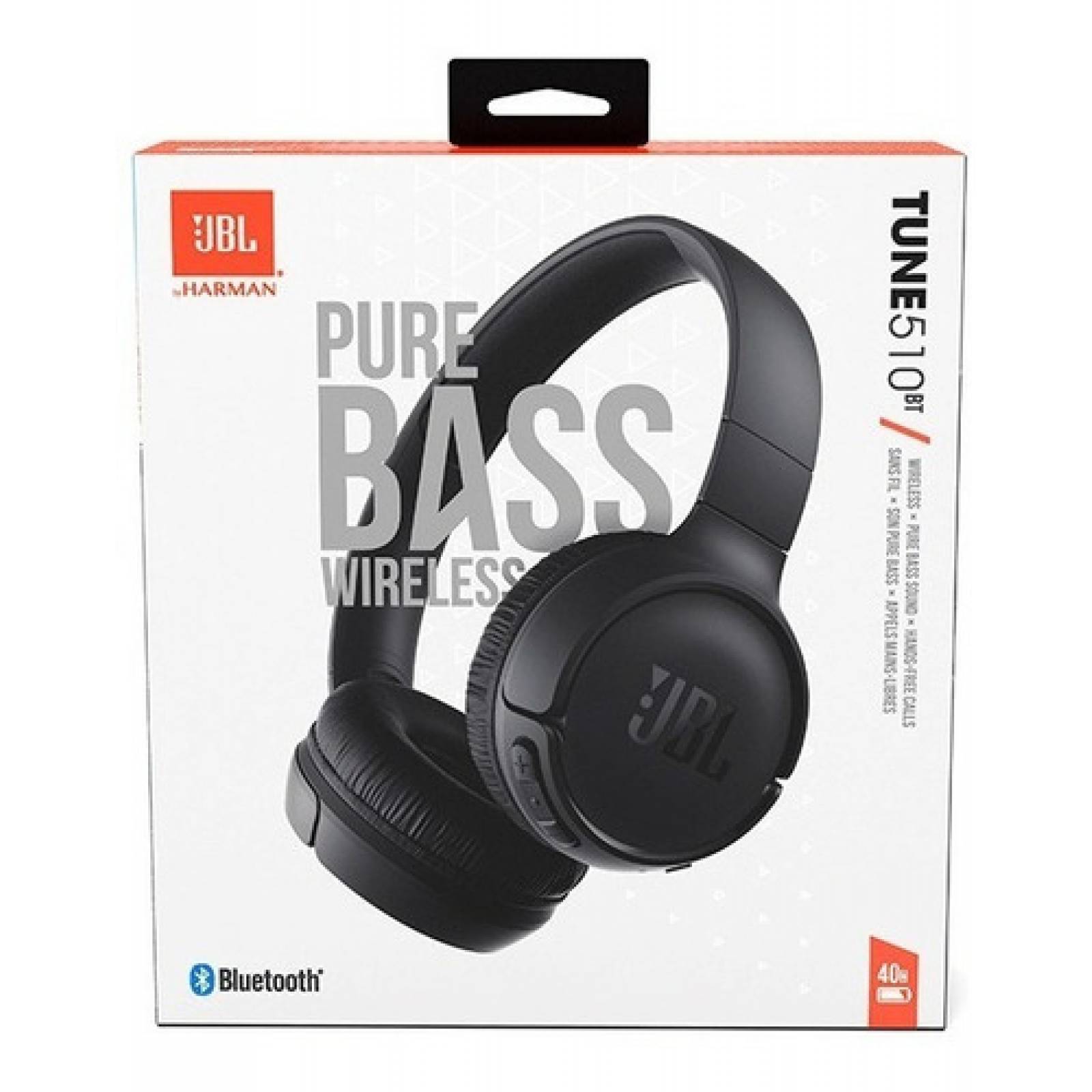 Audífono De Diadema Jbl Bluetooth Micrófono Inalámbrico Blk
