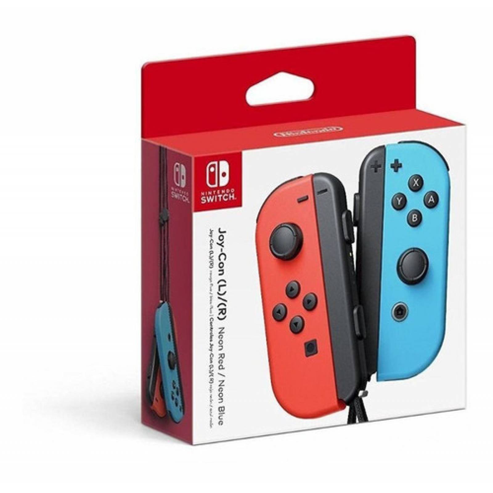 Set De Control Nintendo Switch Joy con Rojo Neón Y Azul Neón
