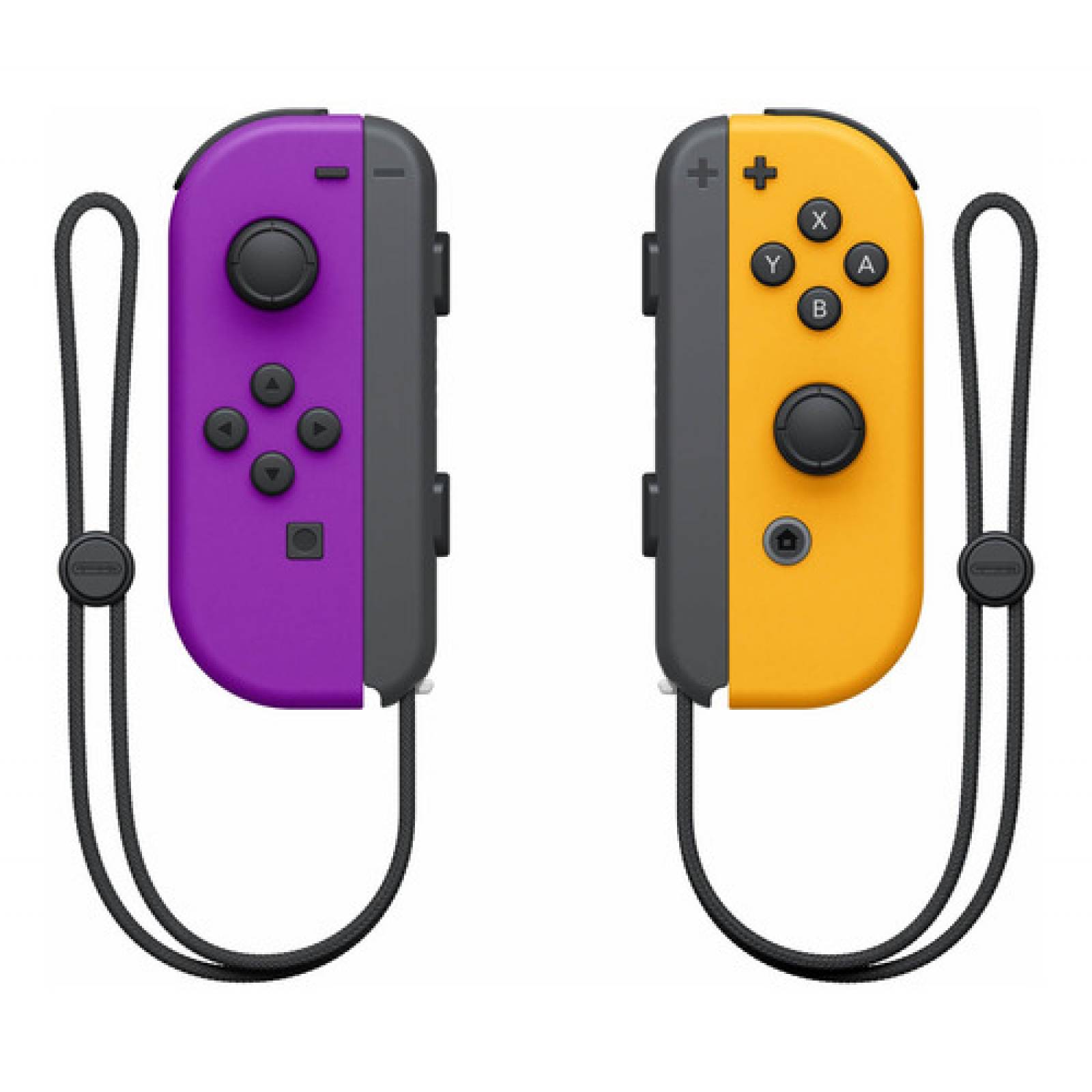 Set De Control Nintendo Switch Joy con Morado Y Naranja Neón