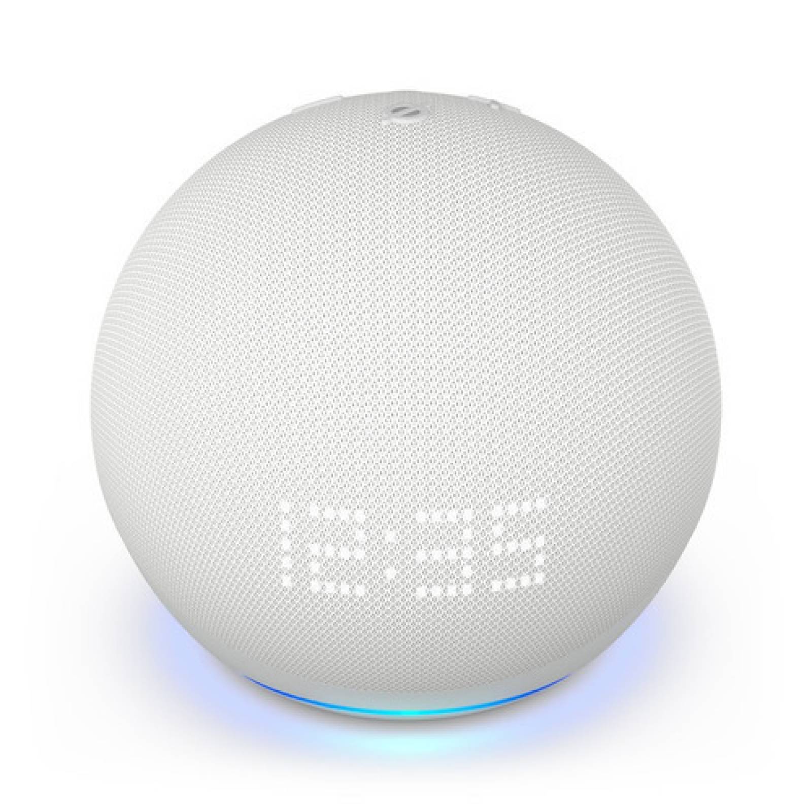 Bocina Amazon Echo Dot 5th Gen Con Reloj Y Alexa Blanco