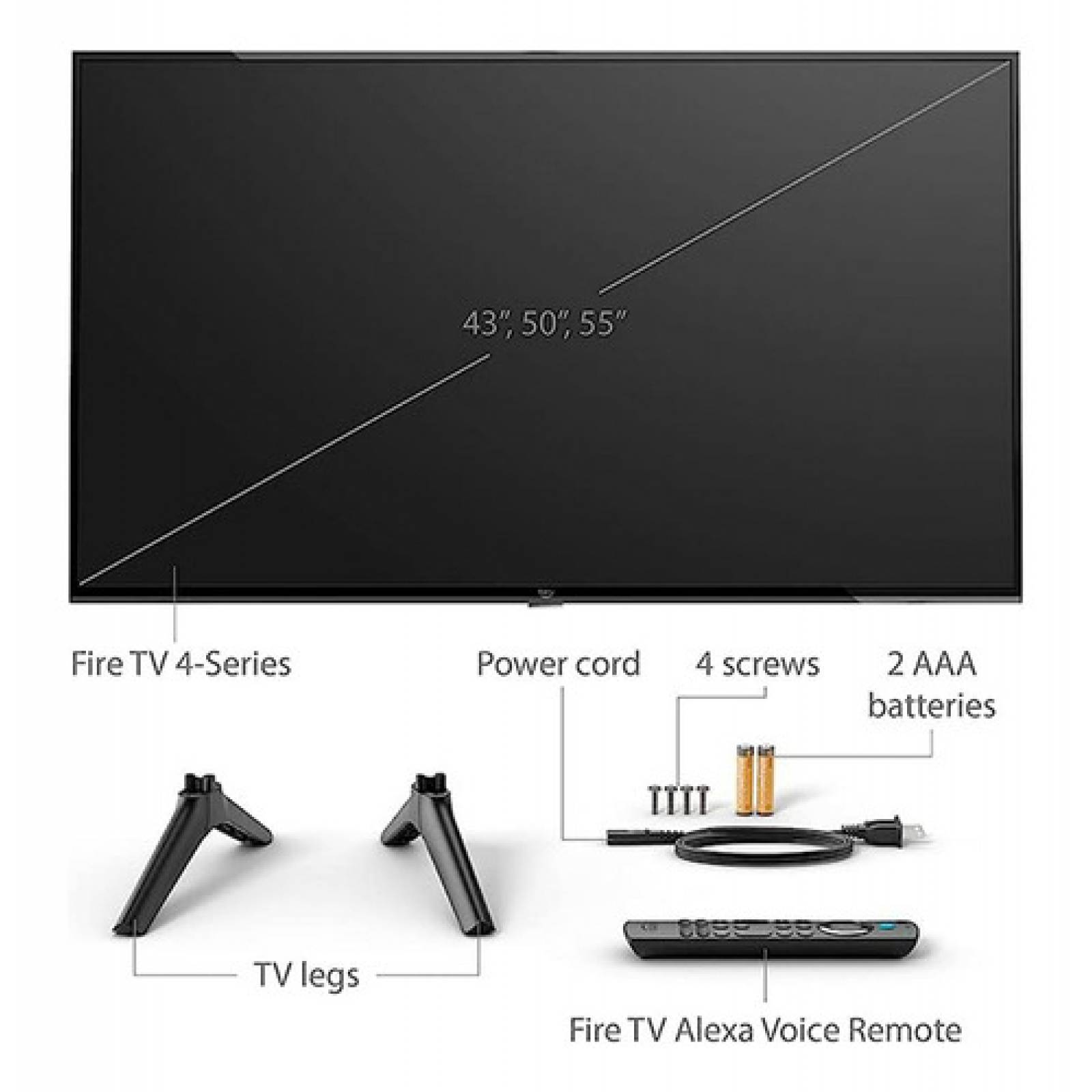 Smart Tv Amazon Fire 50 Pul Pantalla 4k Ultra Hd Serie 4