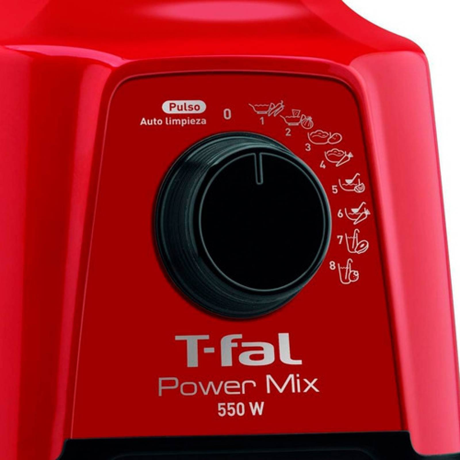 Licuadora Power Mix 8v 500w 2l Vaso De Plástico Roja