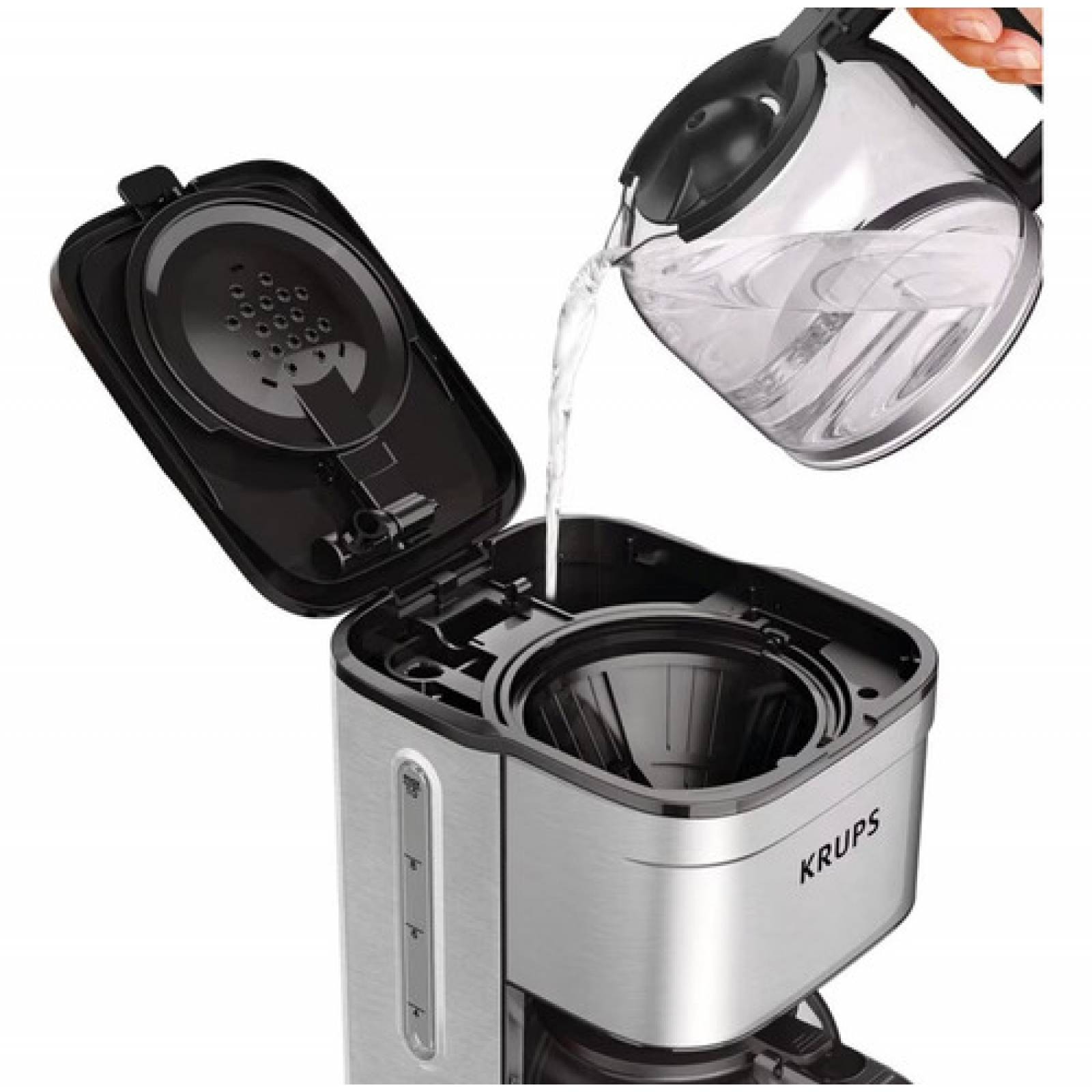 Cafetera De Goteo Americano Básica Krups Con Filtro 10 Tazas