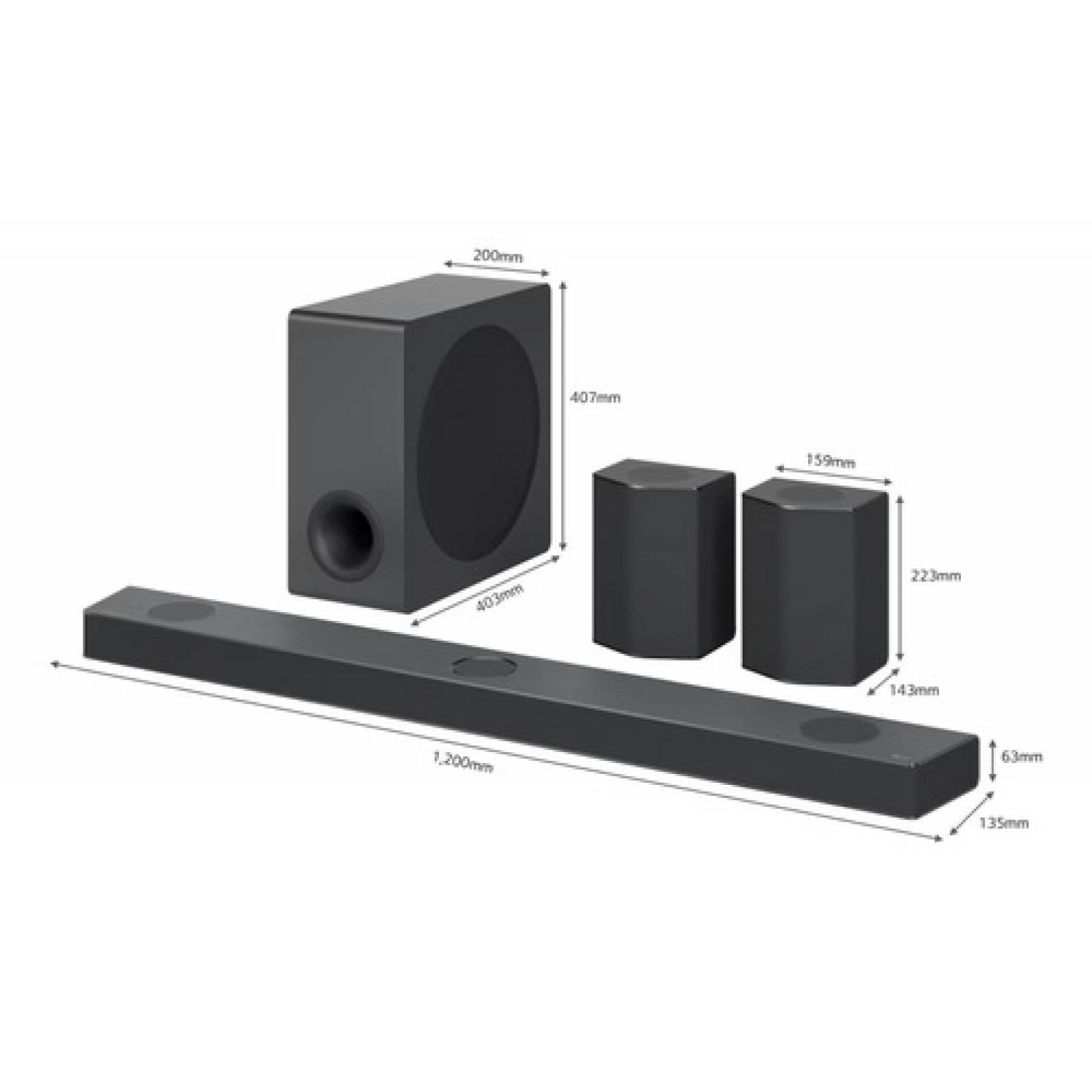 Barra De Sonido LG S95qr 9 1 5 Canales Subwoofer Bluetooth