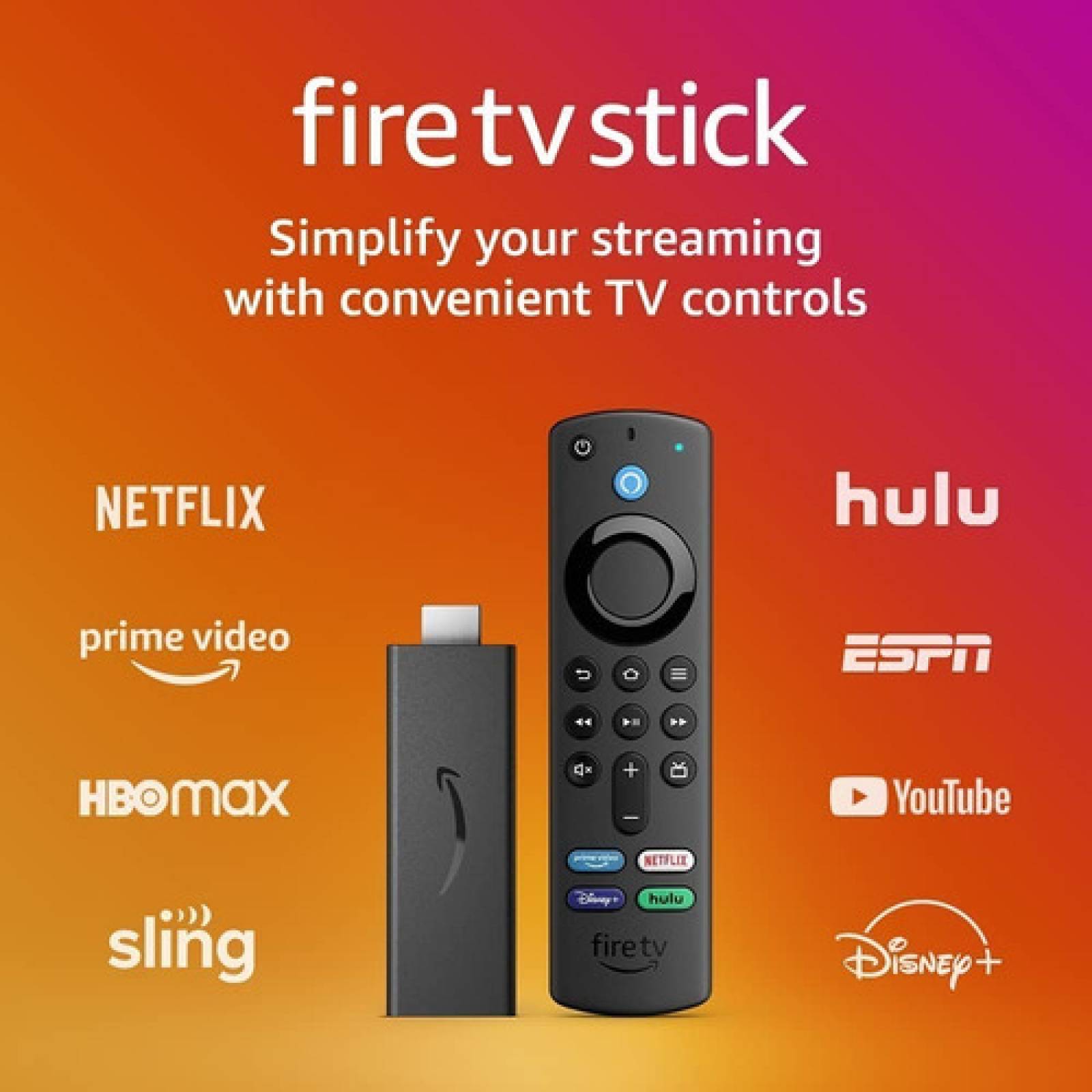Amazon Fire Tv Stick 3ra Generación Hd Contro Remoto Alexa