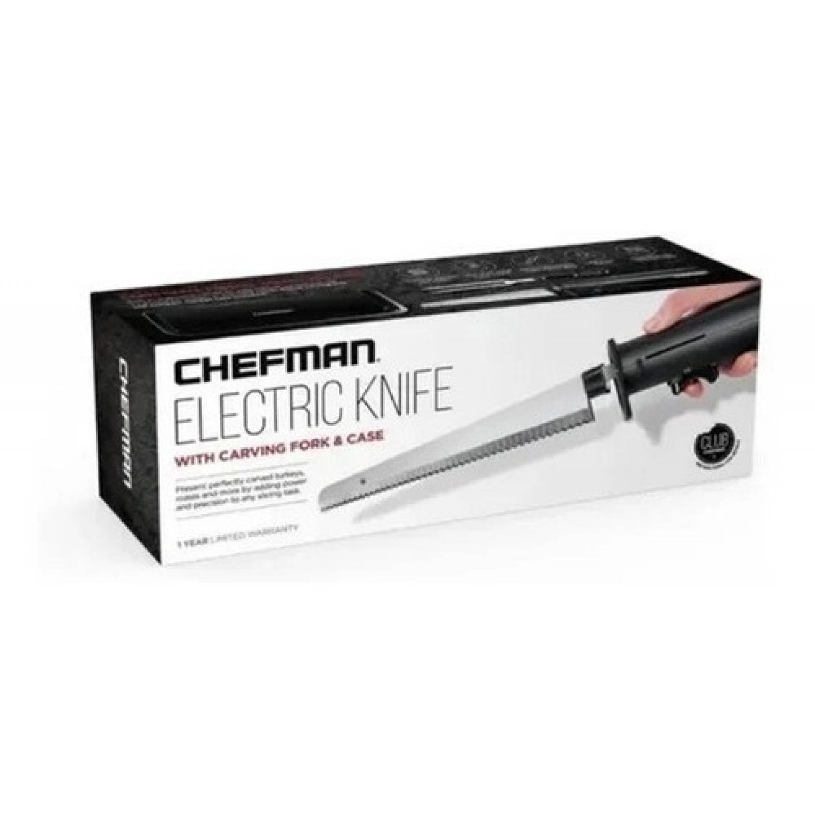 Cuchillo Eléctrico Chefman Acero Inoxidable 8pul Con Estuche