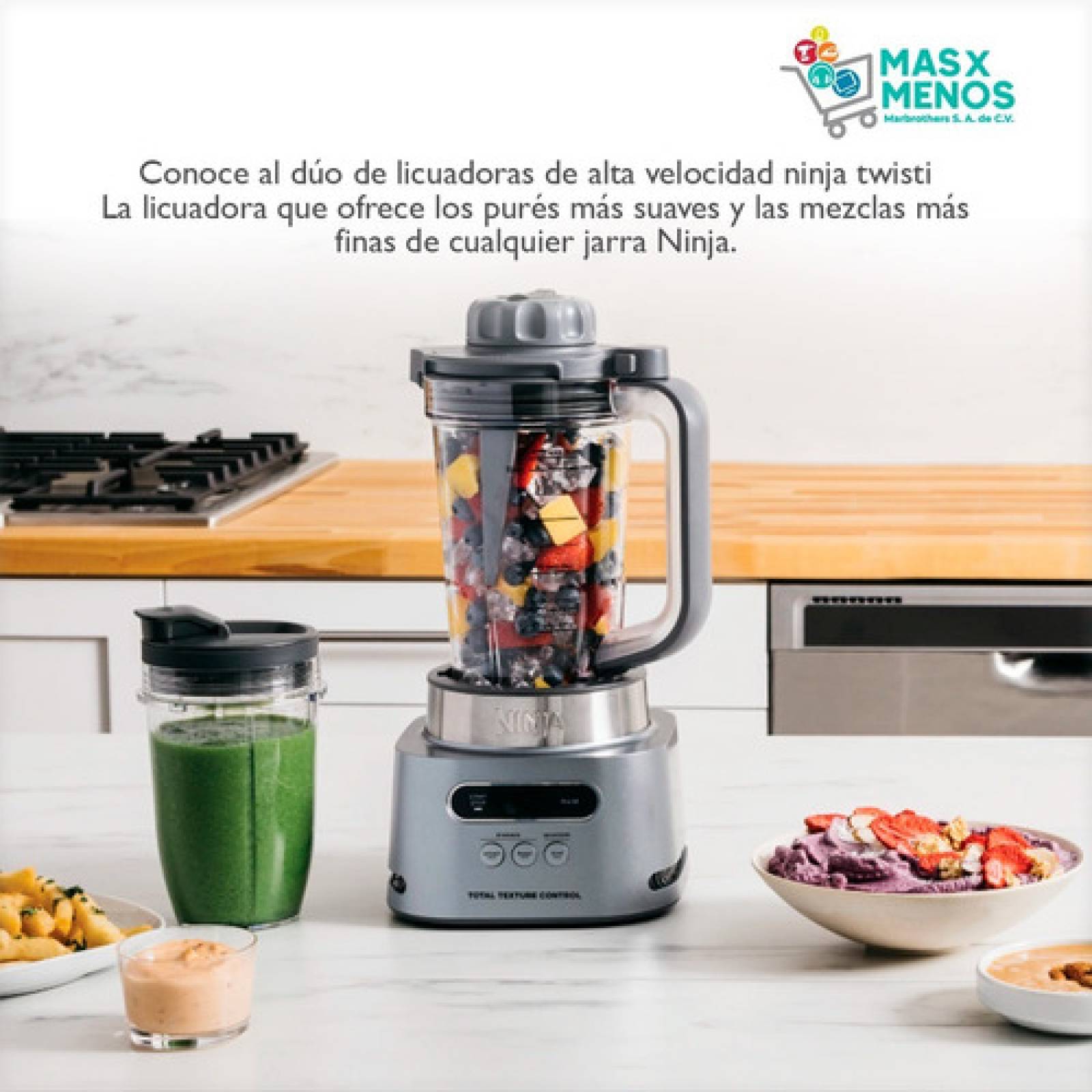 Licuadora Ninja Twisti High speed Blender Duo Ss150 34 Fl Oz