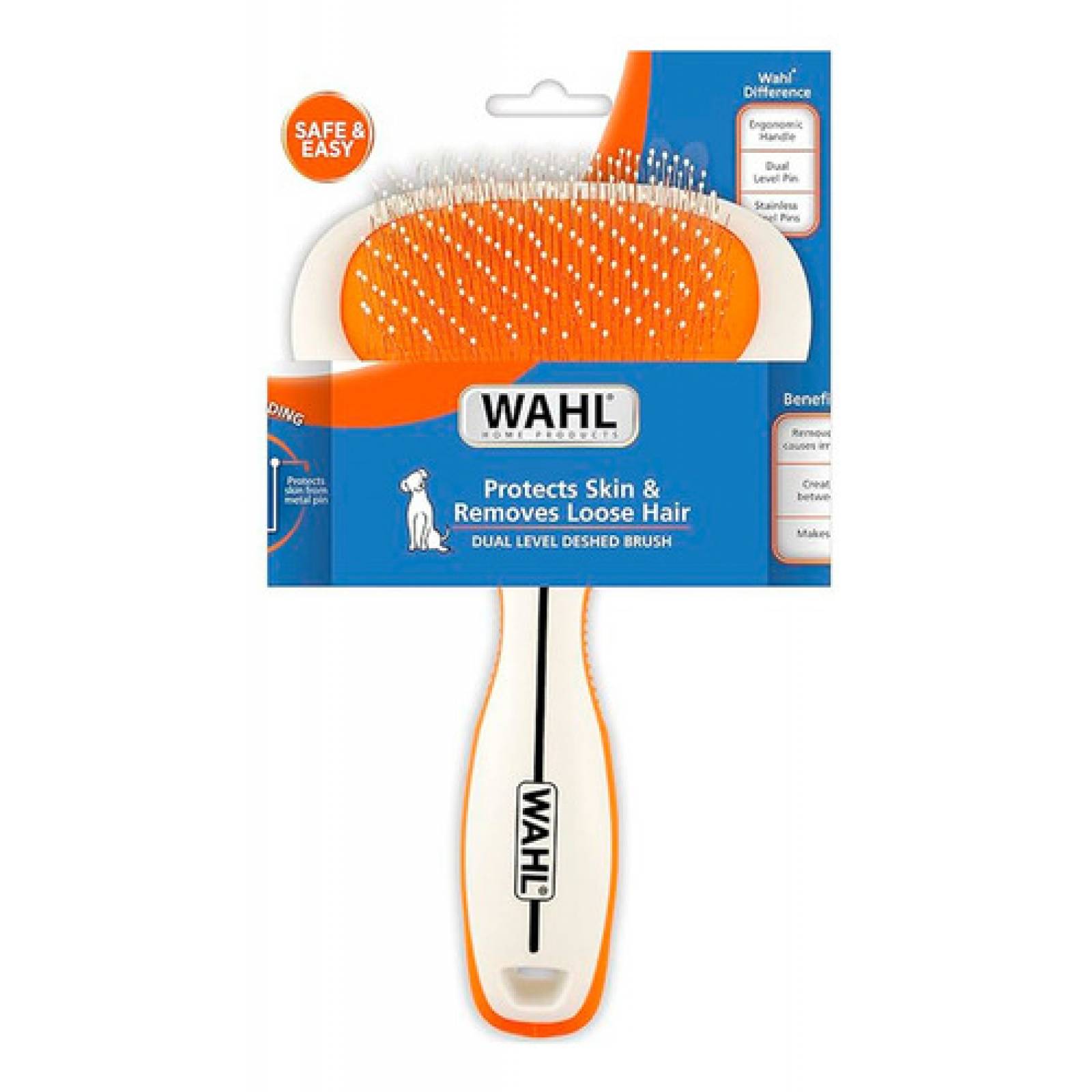 Cepillo Para Mascotas Wahl Mango Ergonomico Protege La Piel