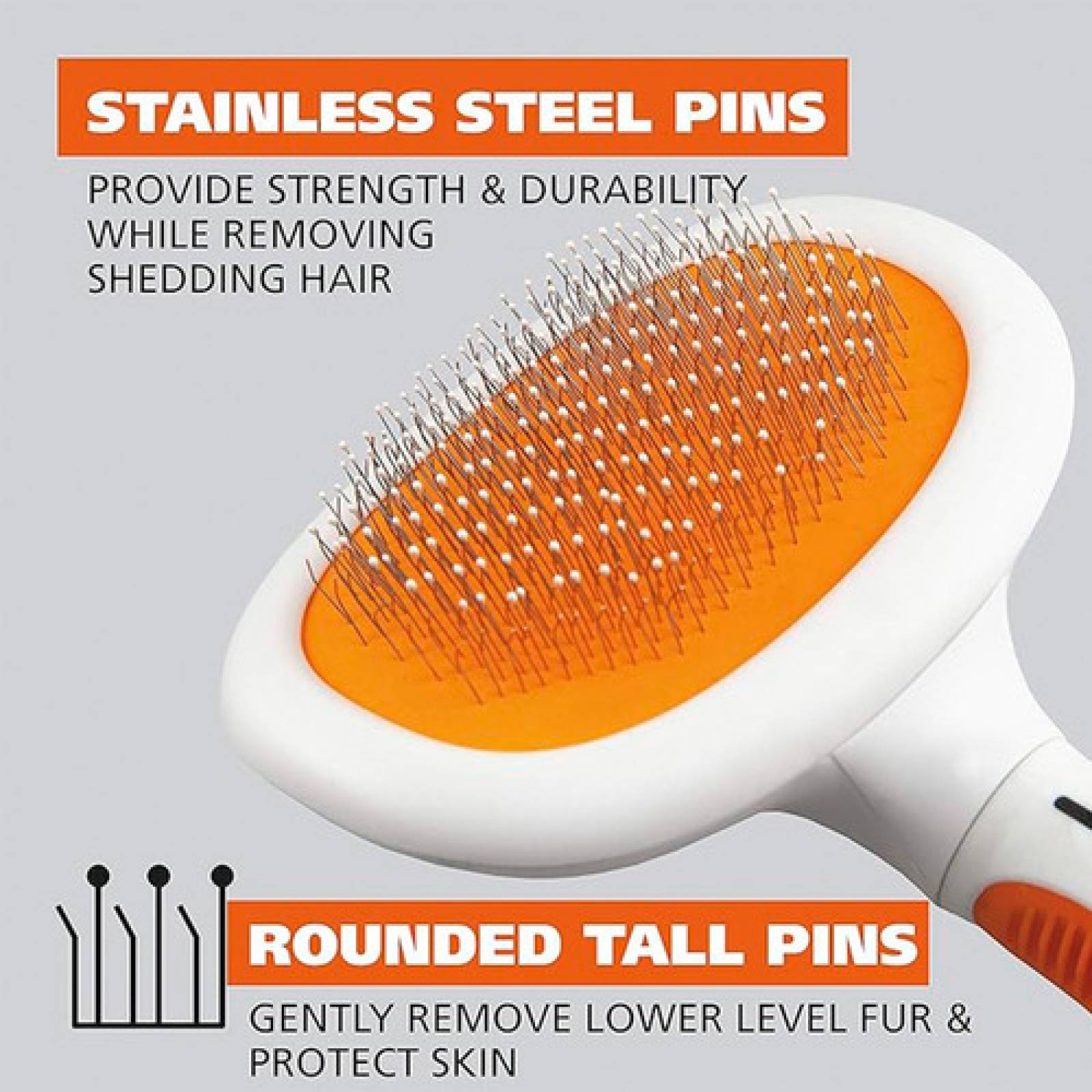 Cepillo Para Mascotas Wahl Mango Ergonomico Protege La Piel